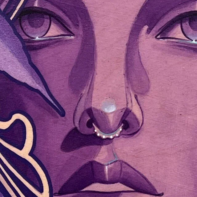 Finished painting for @mikekennytattoos and @steftones_tattoos out east . Honoured that I got to do this thanks for looking🖤✨

22&rdquo; panel acrylic on wood 

#yyc #yycartist #yyctattoo #yyctattoos #deadlytattoosupply #goodguysupplyfamily #theburr