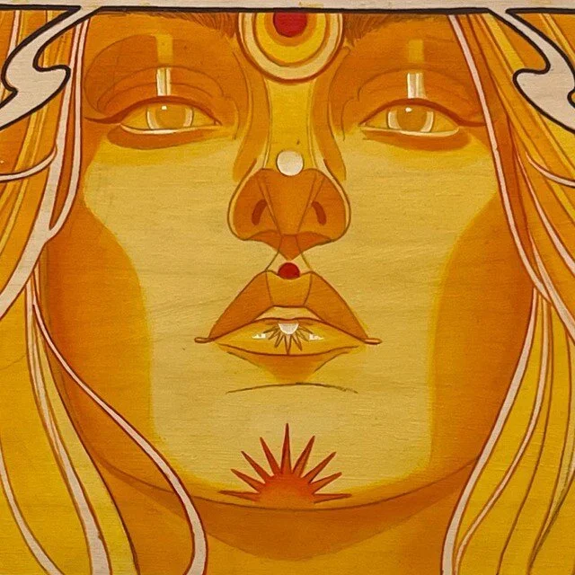 Finished up this prairie summer , sending it to a good home @maynard666 thanks for looking @burrow.yyc #

#yyc #yyctattooartist #yycpainters #artnouveau