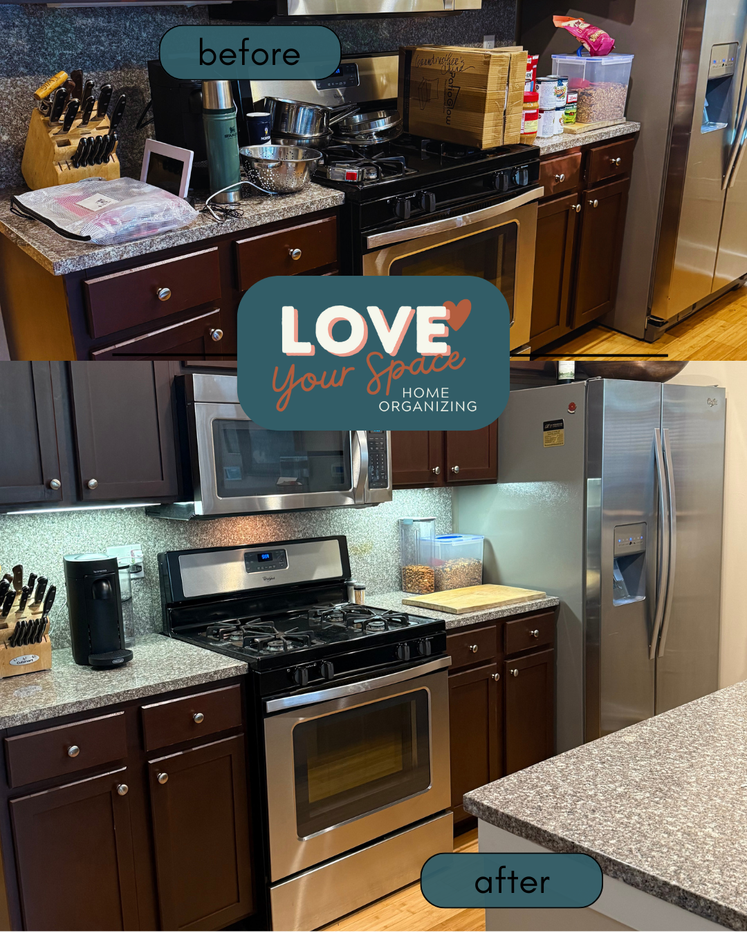 Apartment Kitchen Before & After | Unpack & Organize in Columbus, Ohio