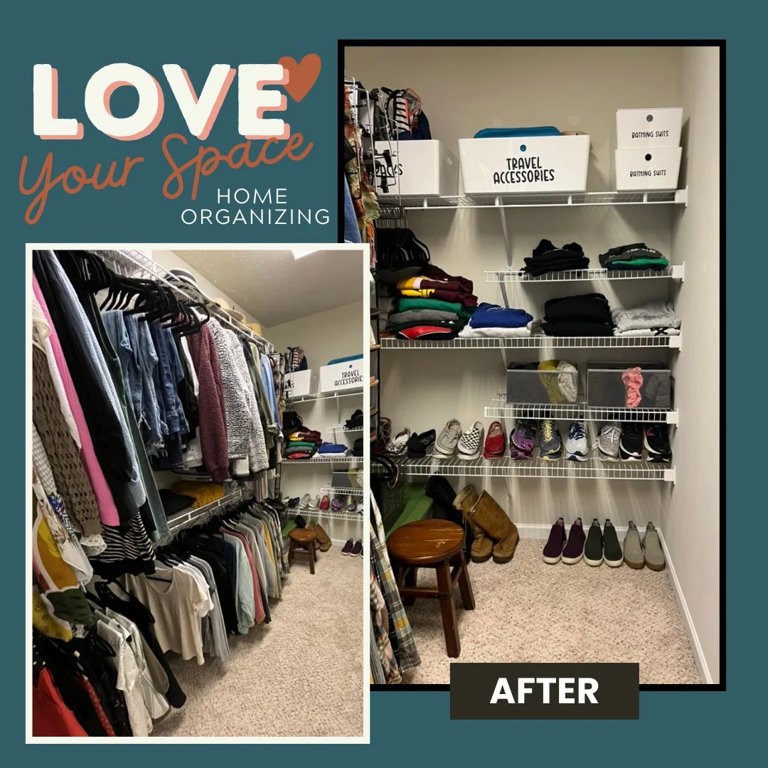 This closet didn&rsquo;t need more space. It needed a system.⁠
⁠
What changed here isn&rsquo;t just how it looks &mdash; it&rsquo;s how it functions.⁠
⁠
Before: overcrowded shelves, no clear categories, hard to find anything.⁠
After: edited down to w
