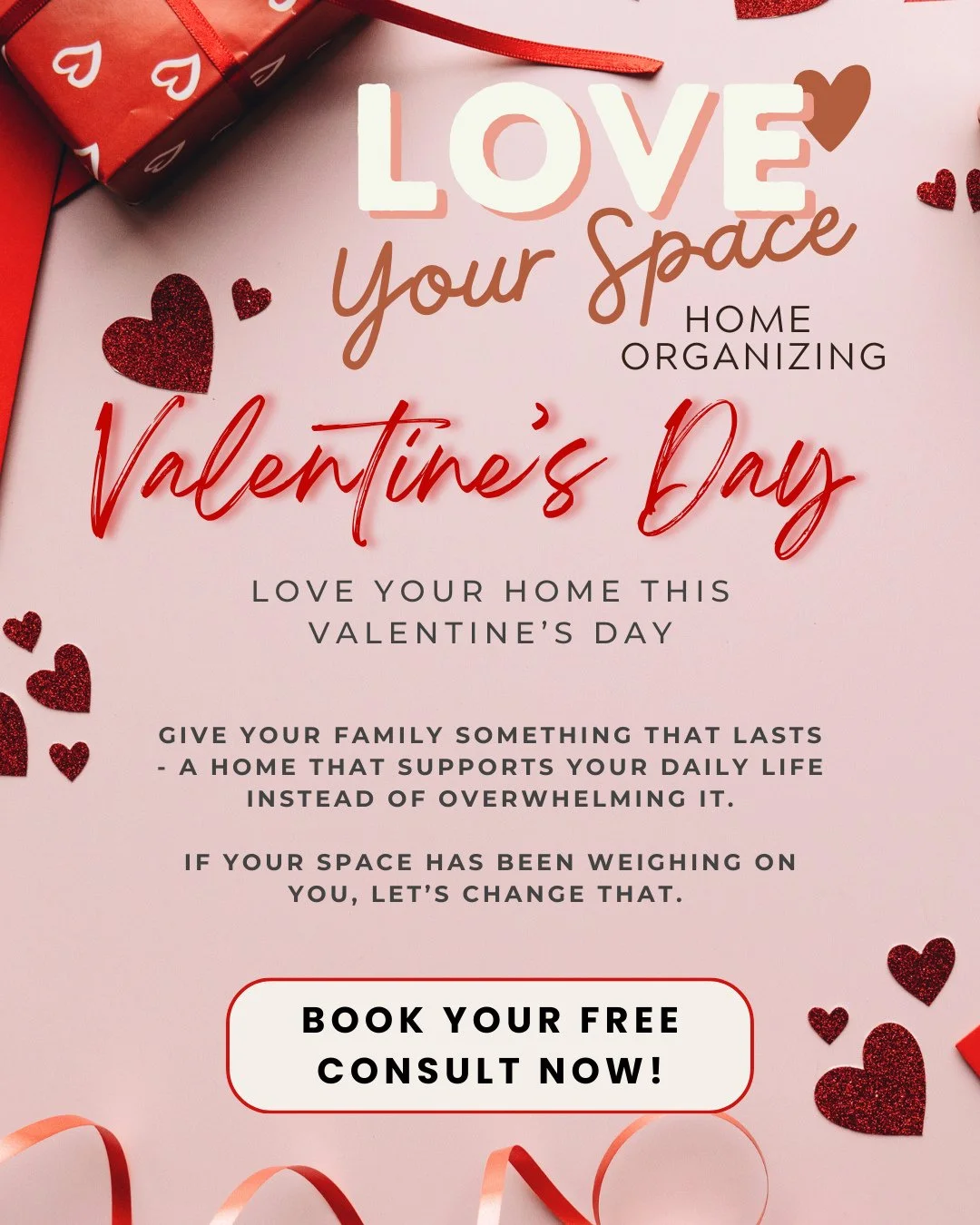 Love isn&rsquo;t just flowers and chocolate.⁠
It&rsquo;s walking into a home that feels calm.⁠
It&rsquo;s knowing where things belong.⁠
It&rsquo;s fewer arguments about clutter.⁠
⁠
This Valentine&rsquo;s Day, give your family something that lasts &md