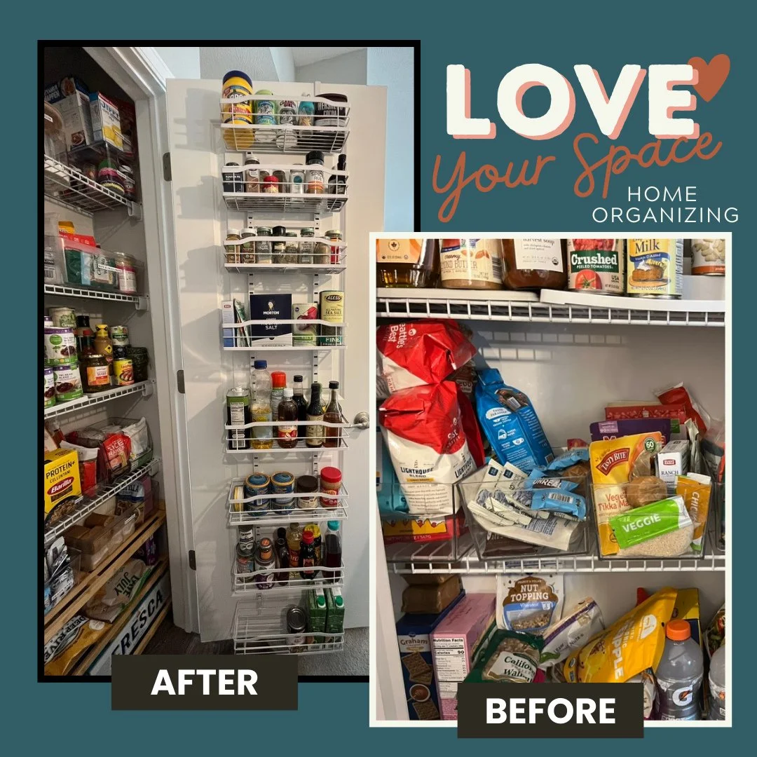 Bins don&rsquo;t create organization. Systems do.⁠
⁠
This client actually had the right idea.⁠
Bins were already in the pantry.⁠
⁠
But without a clear system, bins just become smaller piles of clutter.⁠
⁠
What was missing:⁠
⁠
&bull; Clear categories⁠