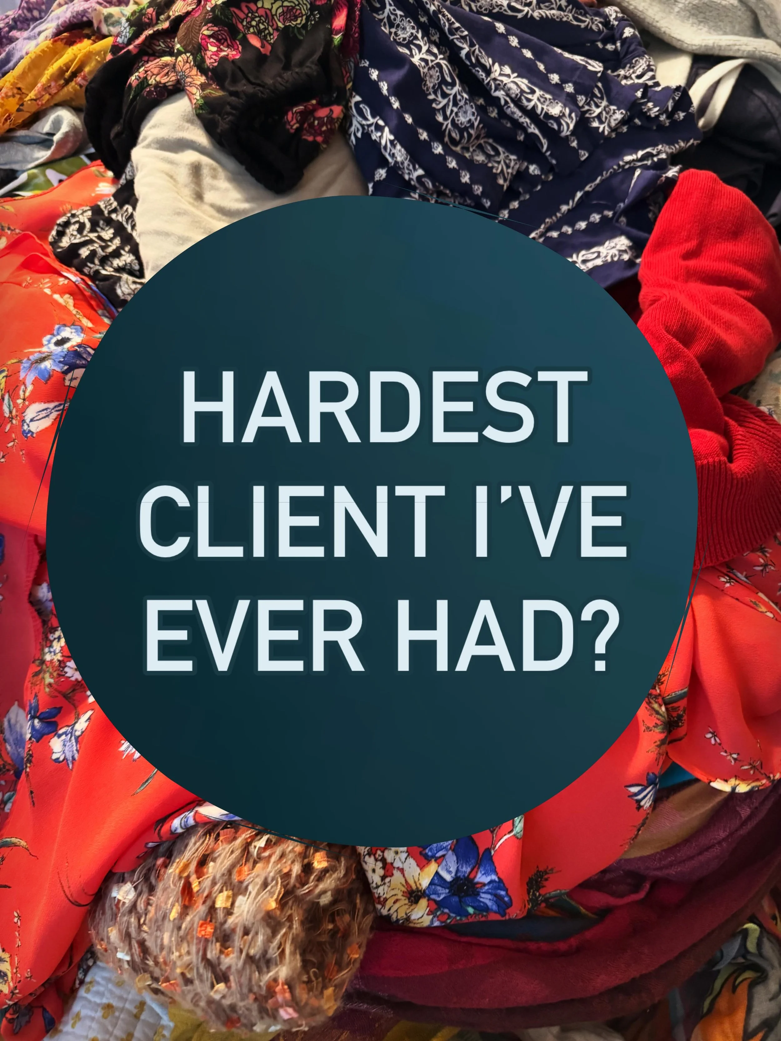 Hardest client I&rsquo;ve ever had?

Me! 💯%

You&rsquo;d think being a professional organizer would make organizing my own home easy.

It doesn&rsquo;t.

Because when it&rsquo;s your own stuff, every item comes with a story, a memory, a &ldquo;what 