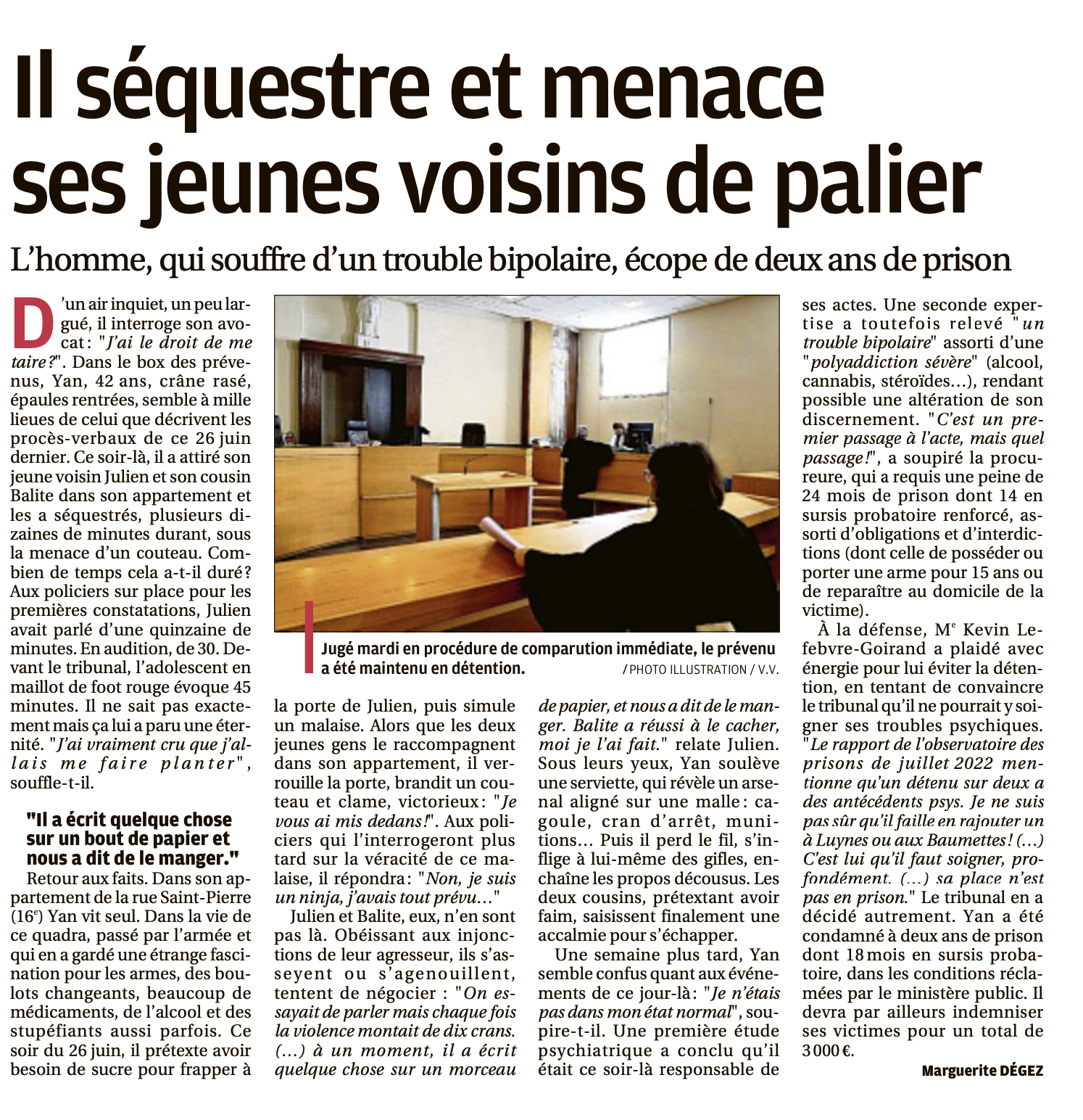 La Provence, Marguerite Degez, 7 août 2022.png