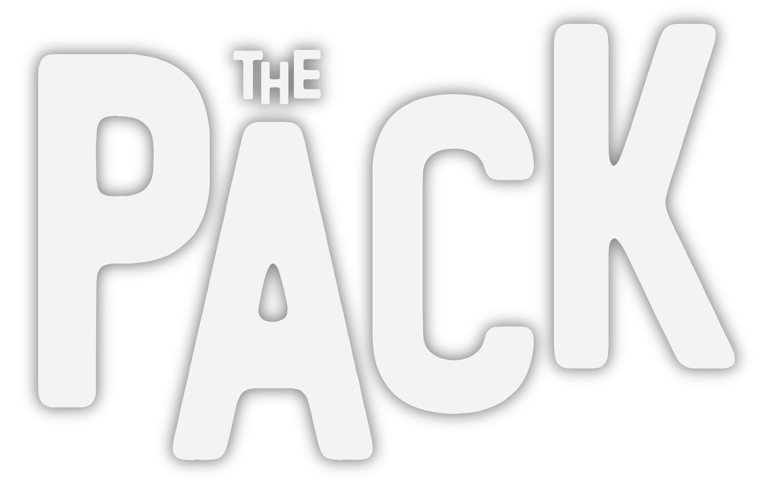 Black background with bold white text that reads 'The Pack!'