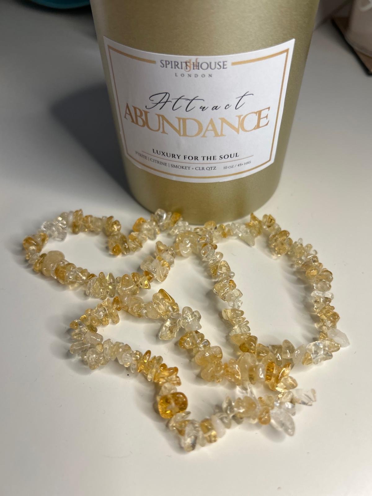 Citrine Abundance Chip Bracelets