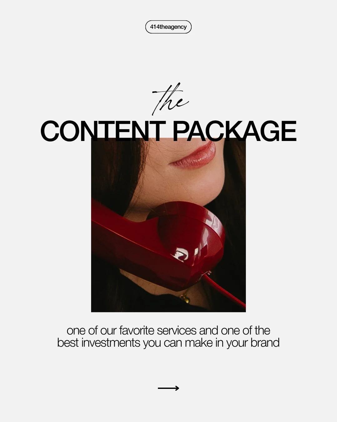 You don't need to be convinced that showing up online matters, you already know that. What you need is content that actually looks and feels like the brand you're building, not just anything to fill the grid. That's what the Content Package is for. I