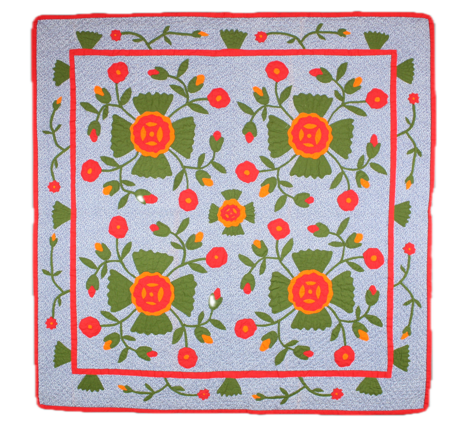 Whig Rose in Double Blue - Joy Swartz, Prescott, AZ