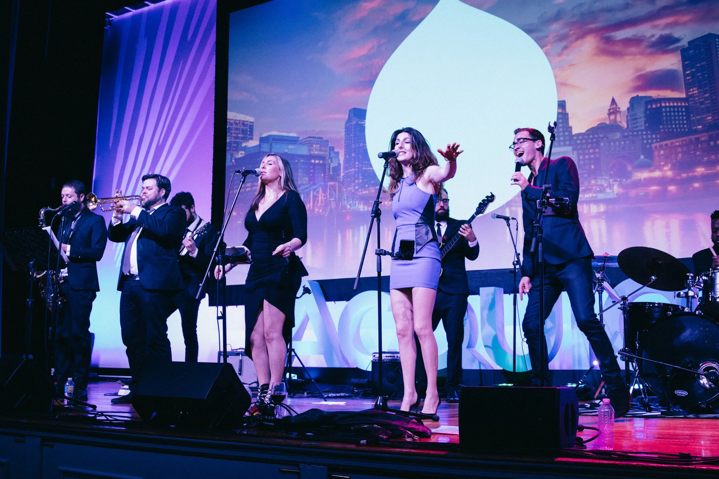 Mod Society performing live at a corporate holiday party in New York City