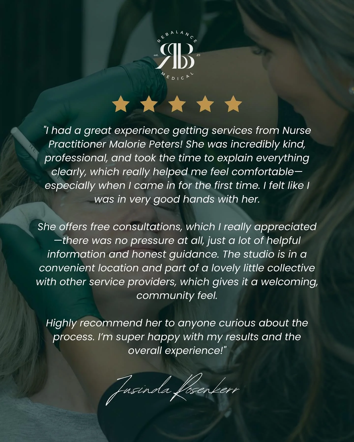 It means so much to hear that our clients feel informed, comfortable, and cared for&mdash;especially during their first visit. At ReBalance Medical we always aim to create a no-pressure, welcoming space where your questions are answered honestly and 