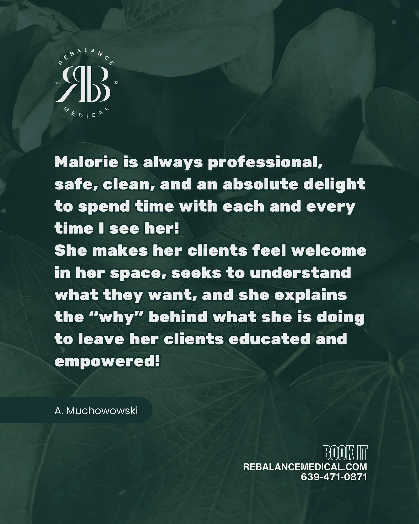 At ReBalance Medical, education and empowerment are at the heart of everything we do. We believe every client deserves to understand the &ldquo;why&rdquo; behind their treatments, so they can make confident, informed decisions about their care.
Our t
