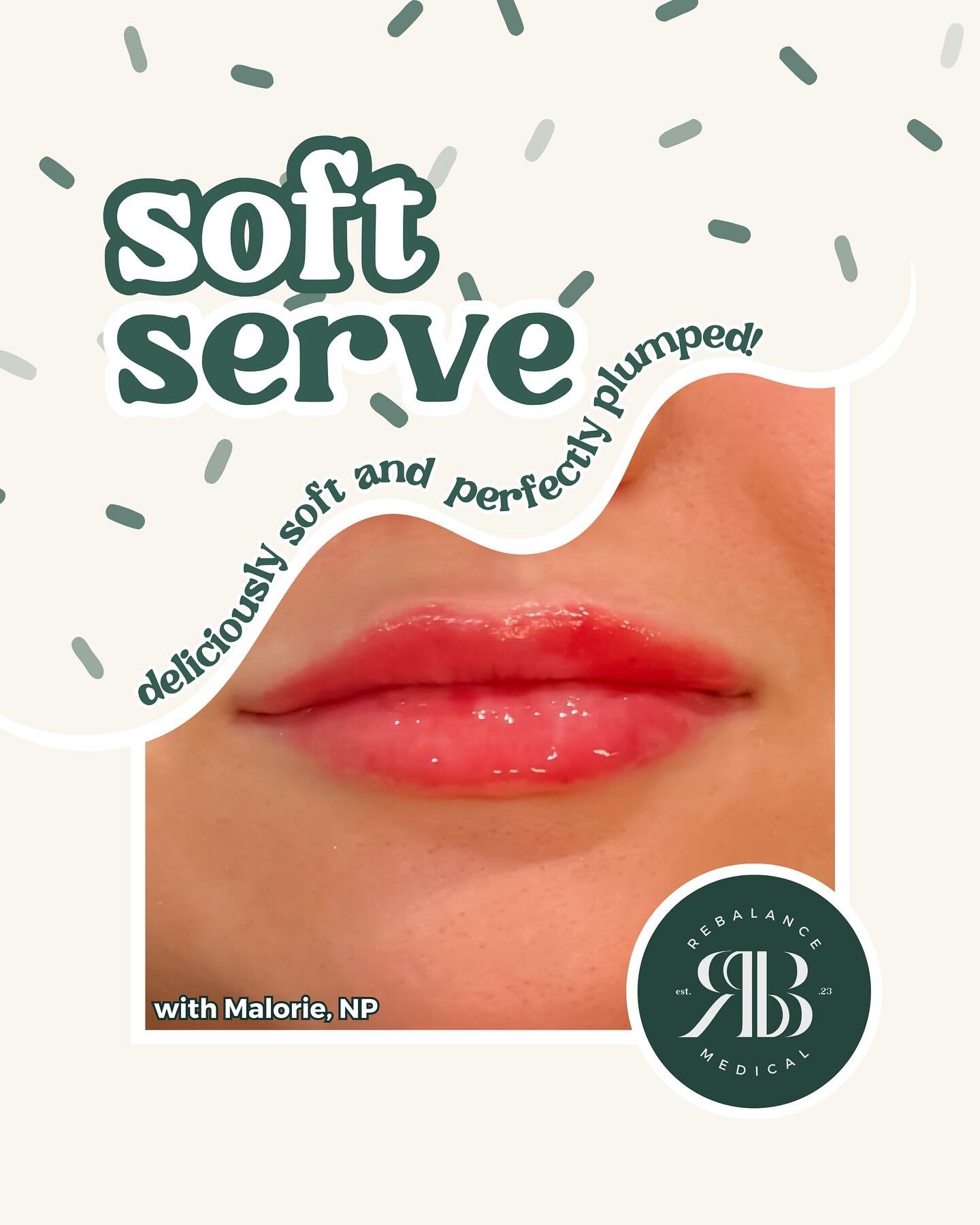 Get that soft serve feeling with lips that are deliciously soft, naturally hydrated, and perfectly plumped. Our hyaluronic acid fillers smooth, shape, and refresh your pout for a fresh, youthful look you&rsquo;ll love to show off!
Ready for your swee