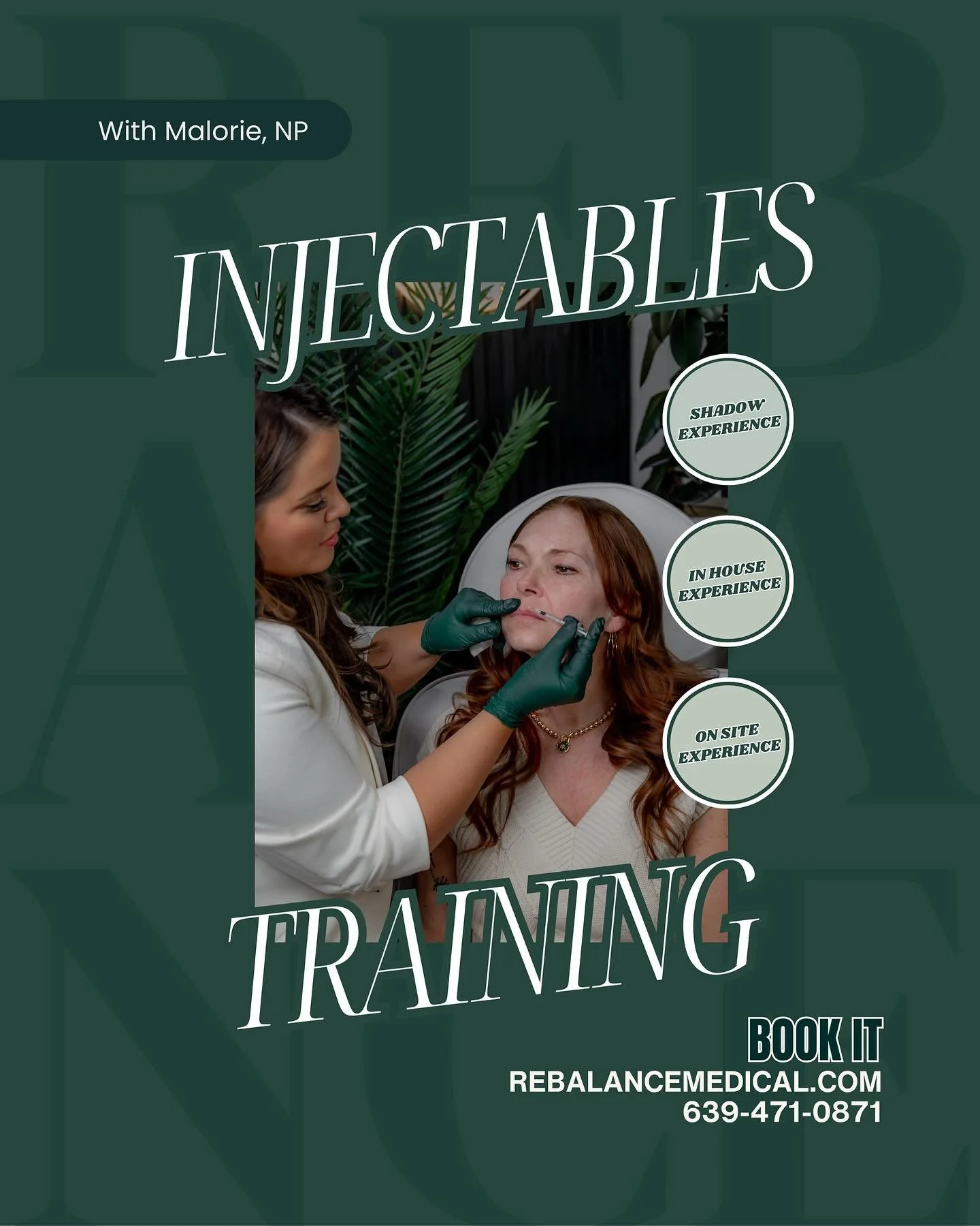 Unlock your potential in medical aesthetics with personalized training from Malorie Peters, NP and founder of ReBalance Medical.⁠
Known for her natural, refined results and patient-centered approach, Malorie offers hands-on, real-world training desig