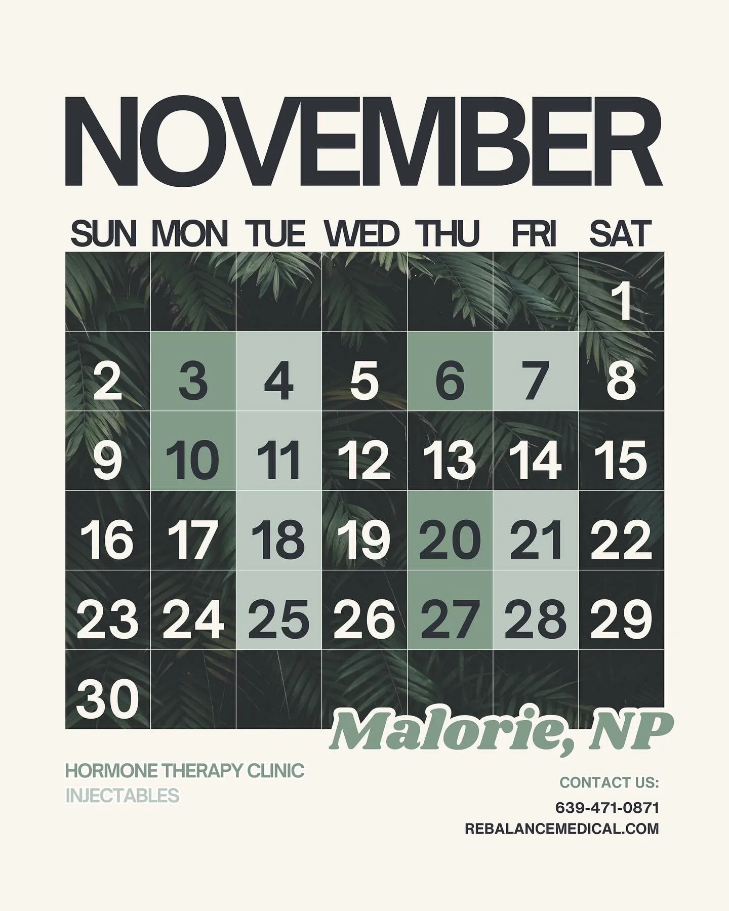 Feel good inside and out ✨ 
Limited November spots for hormone therapy and injectables &mdash; book now to look and feel your best this holiday season.

#bioidenticalhormones #hormonereplacementtherapy #hormonehealth #injectable #botox #dysport #wint