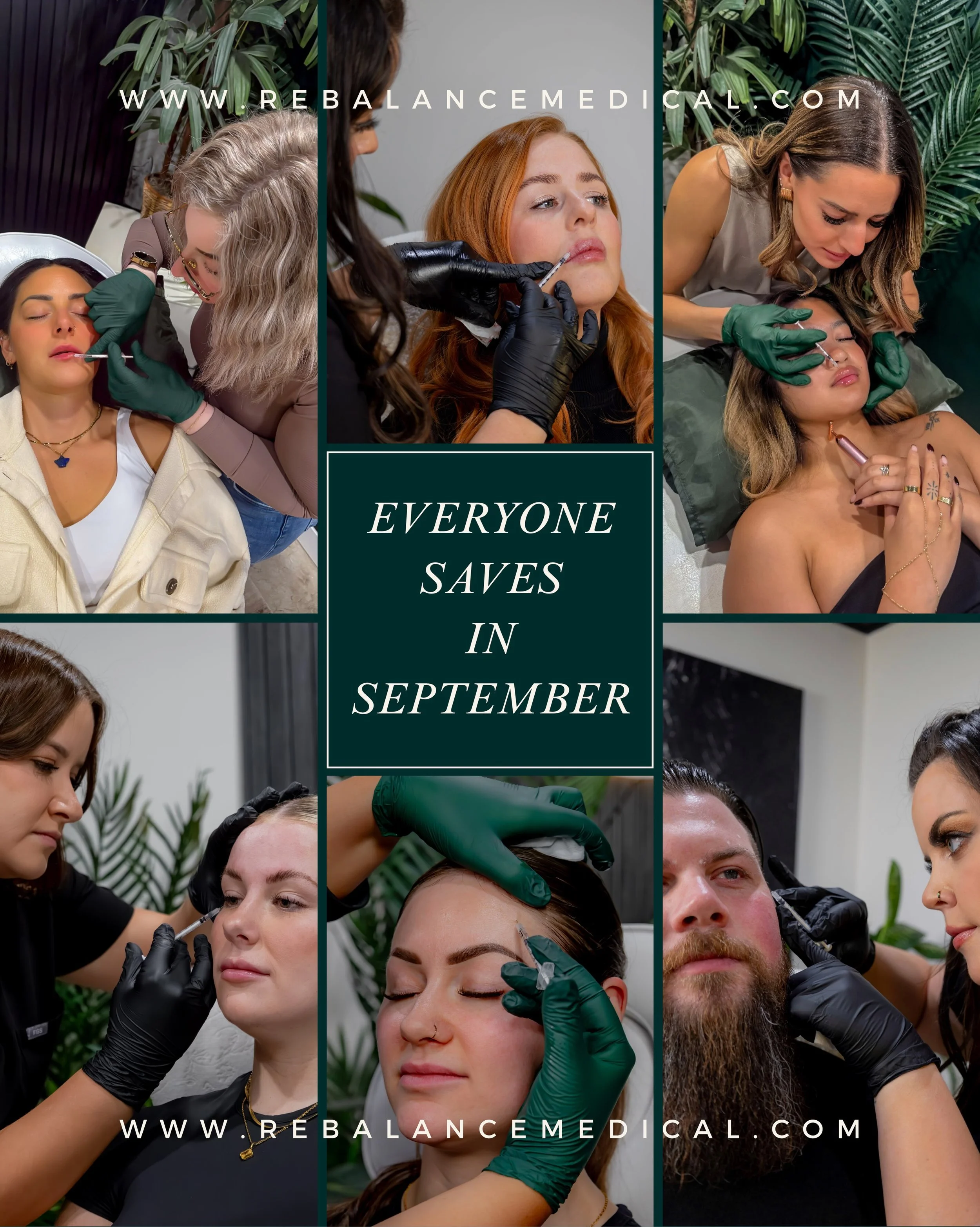 September savings are for everyone!

All September long, everyone gets our student pricing of 15% off all injectables treatments &mdash; no student ID required. Because everyone deserves to enjoy a little extra savings while looking and feeling their