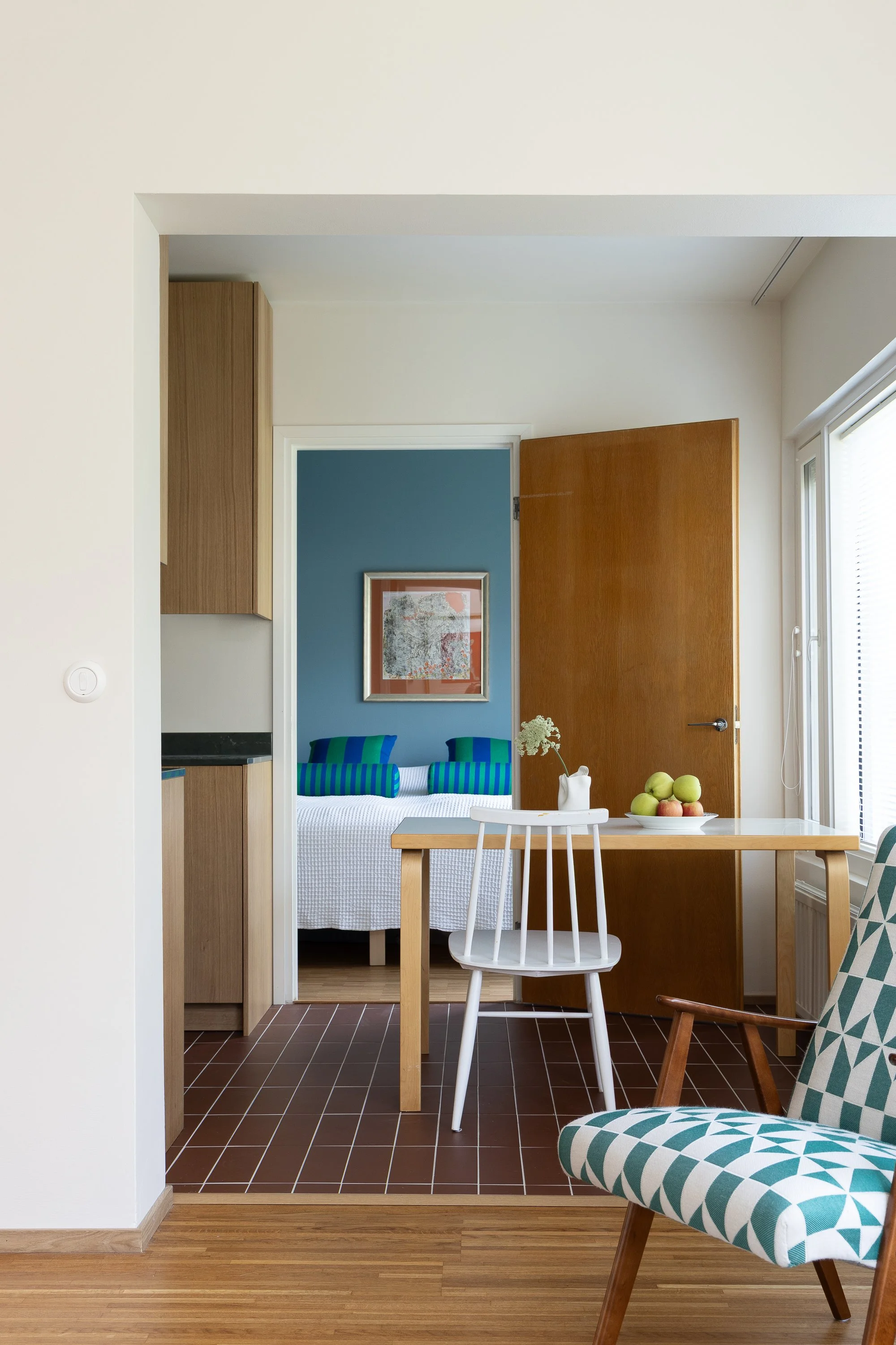 60-luvun rivitalo, sisustussuunnittelu Helsinki, Espoo, 60-luvun keittiö