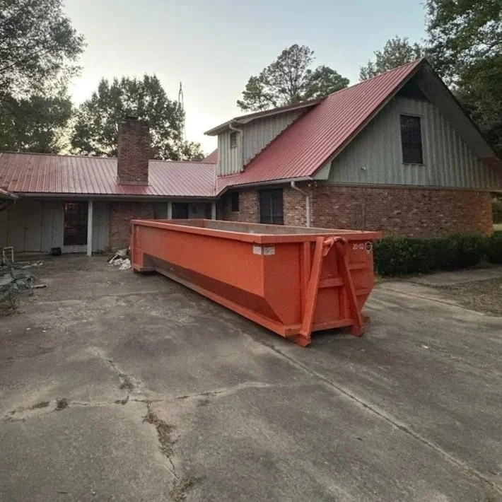 20 yard roll-off dumpster for home renovations, new residential construction, and roofing projects
