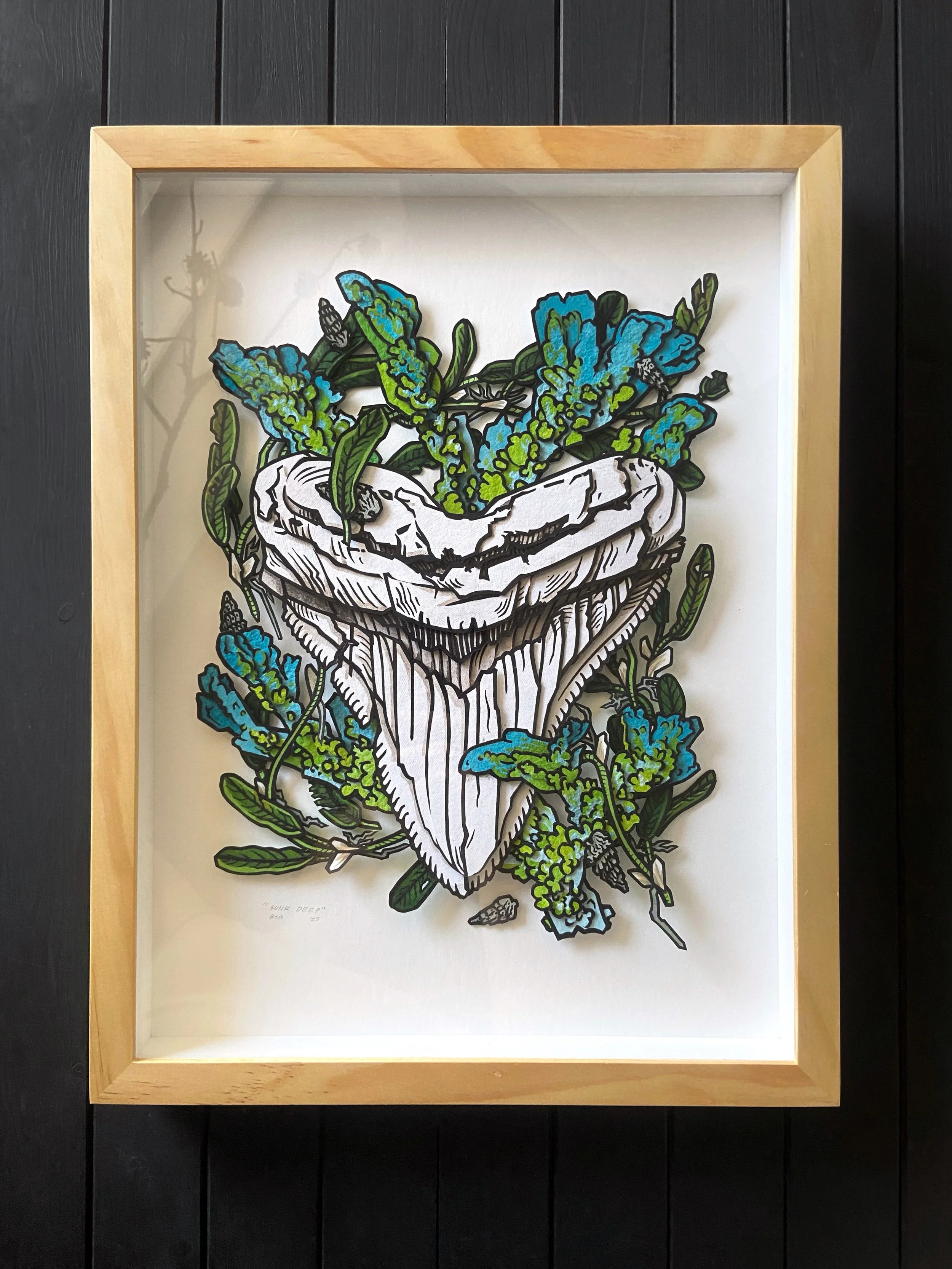 Sunk Deep Paper Art Original