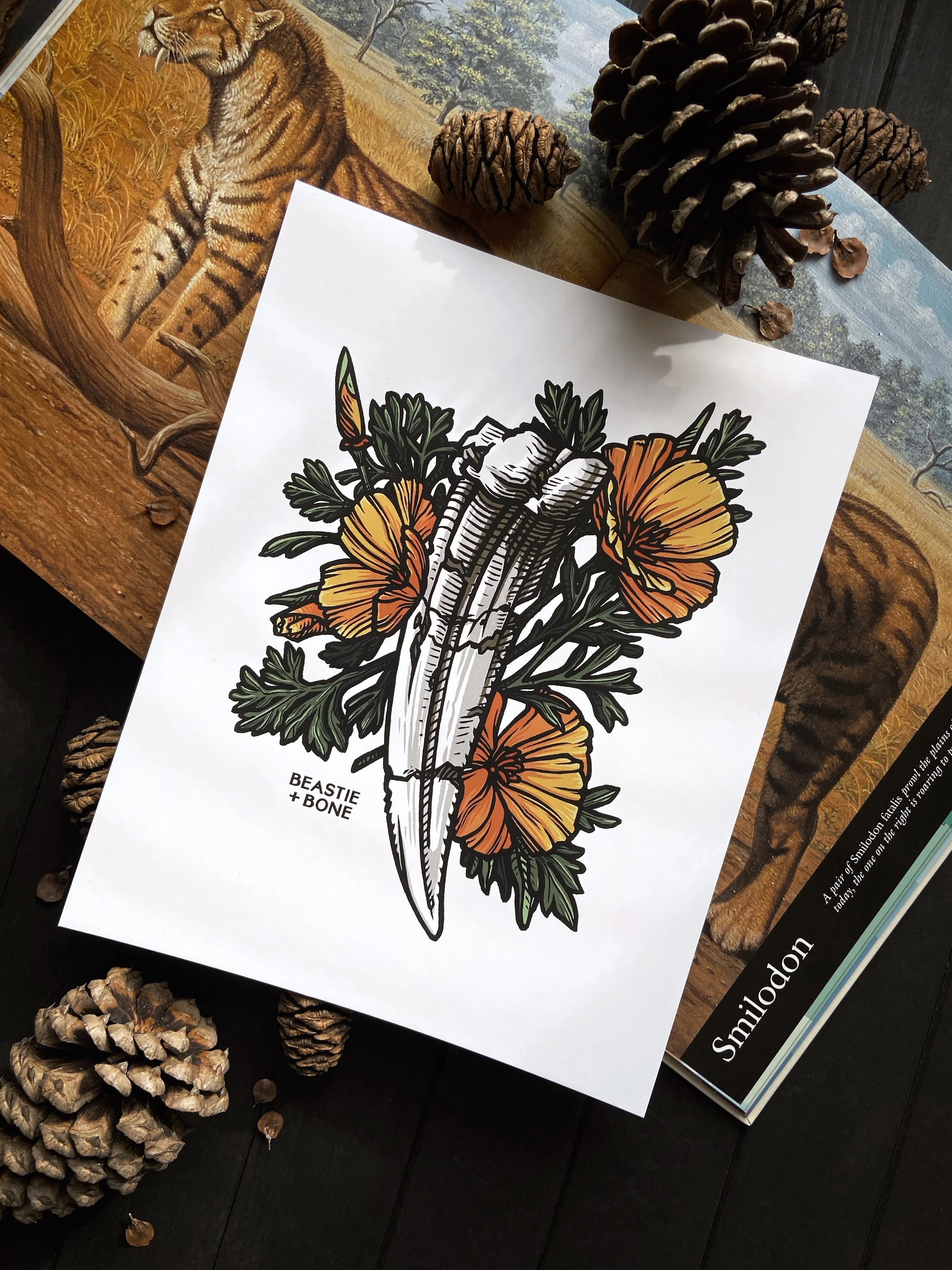 ACS_La Brea Bouquet Archival Art Print Angled.JPG