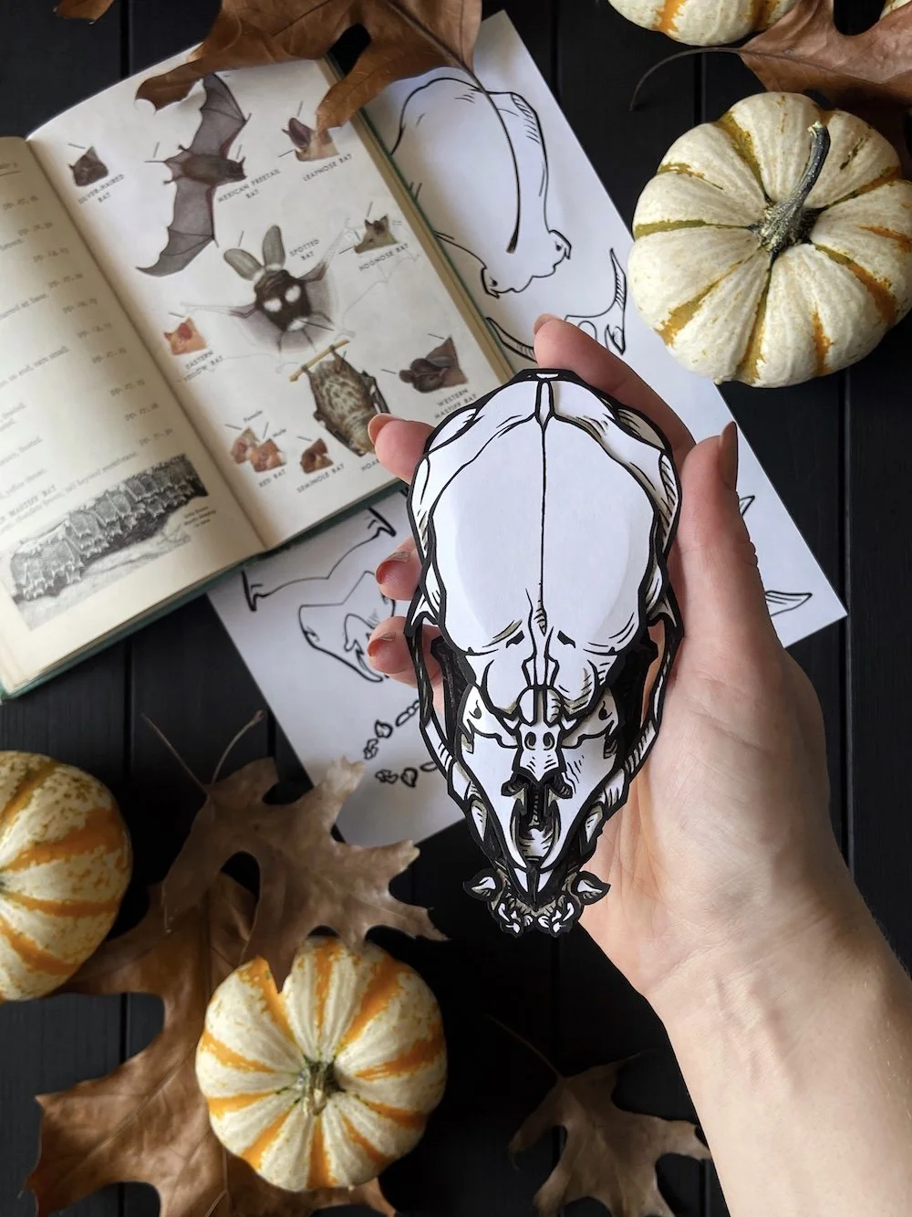 Product Downloadable Kit Stock's Vampire Bat Skull Kit Flatlay w Hand.jpg