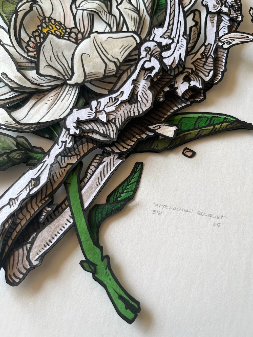 Appalachian Bouquet Paper Art Original Signature Closeup Unframed Web.jpg