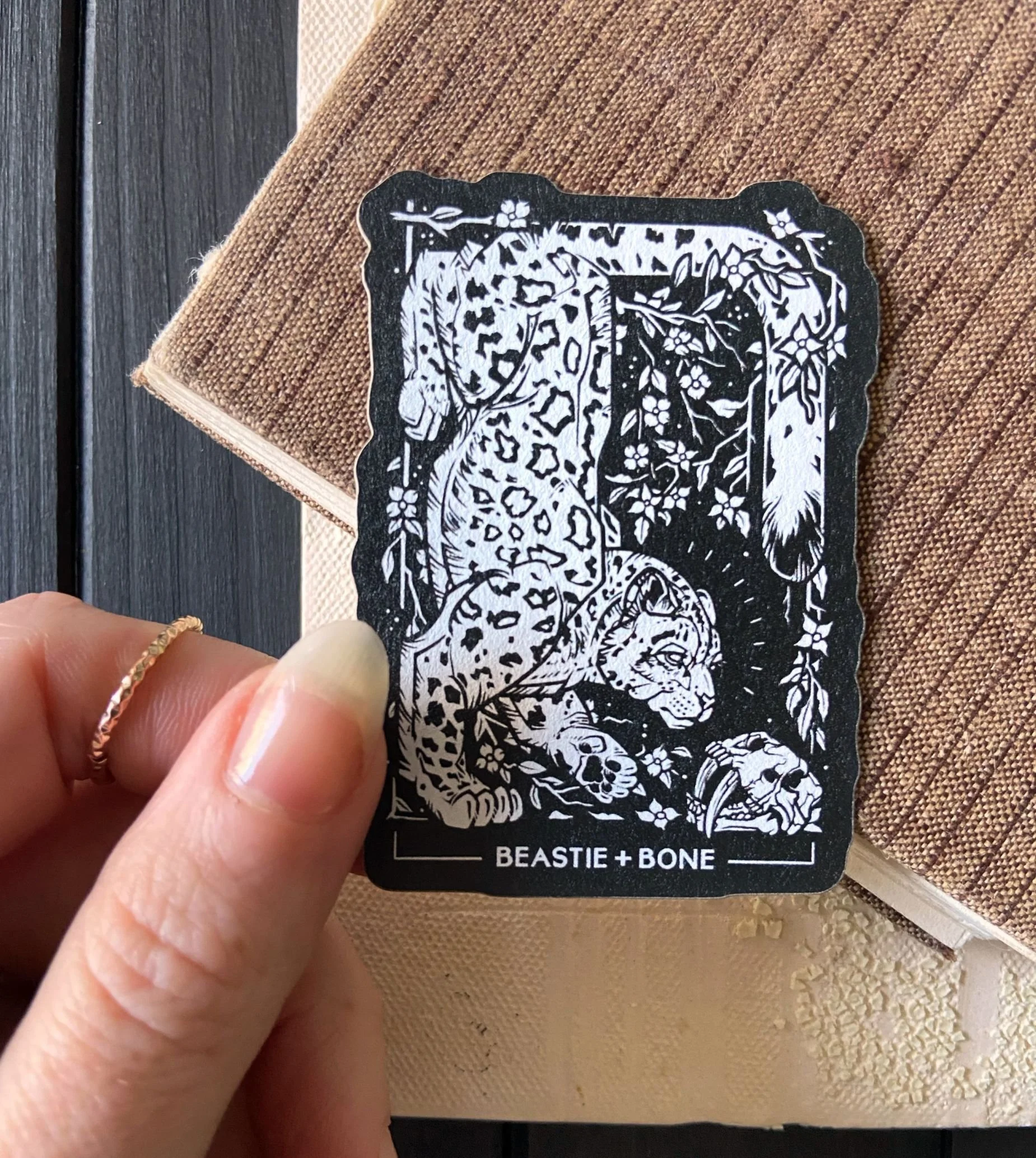 Adapt, Change, Live Recycled Kraft Sticker