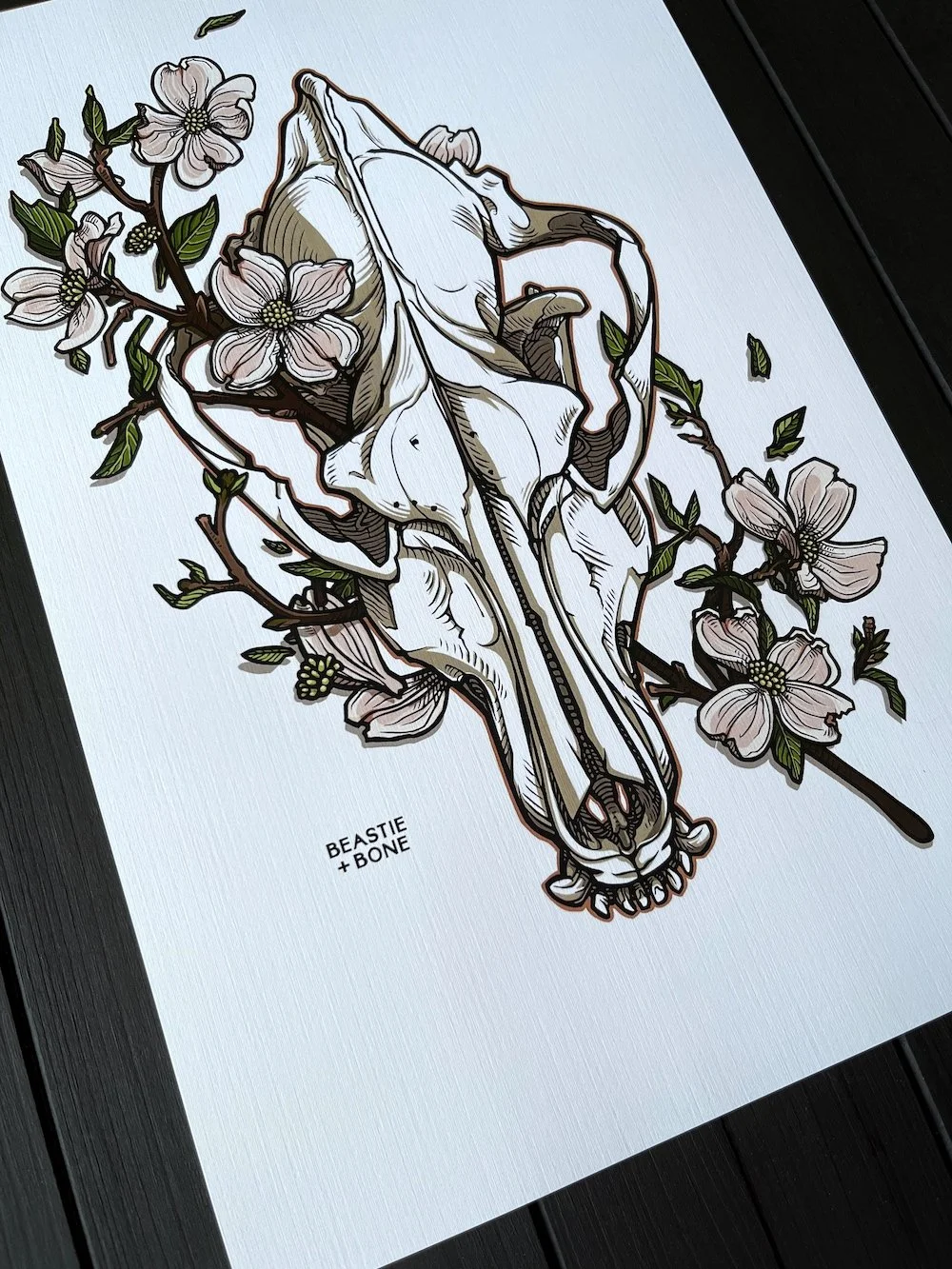 Direwolf and Dogwood Print Product Photo Angled Web.jpg