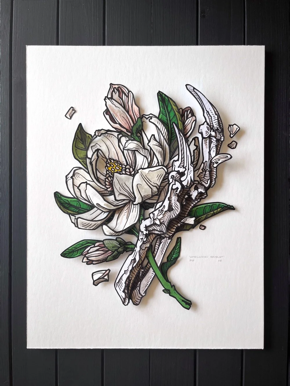 Appalachian Bouquet Paper Art Original Unframed Web.jpg