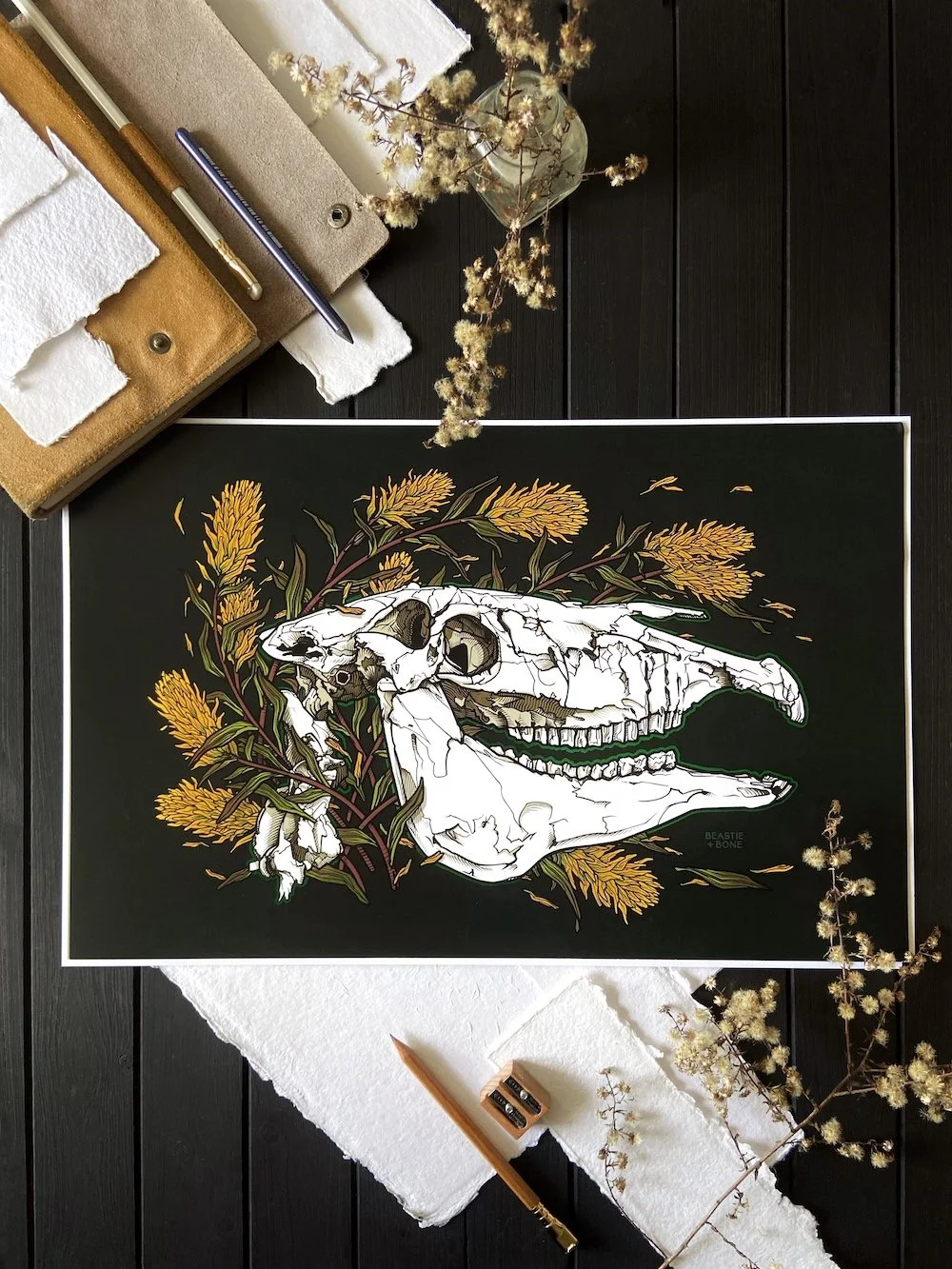 Radiant Range Green Foil Print Flatlay copy.jpg
