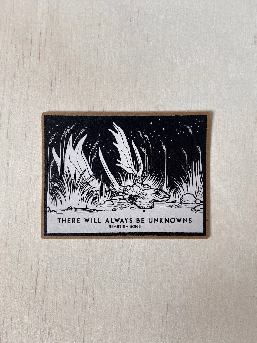 Unknowns Recycled Kraft Paper Sticker