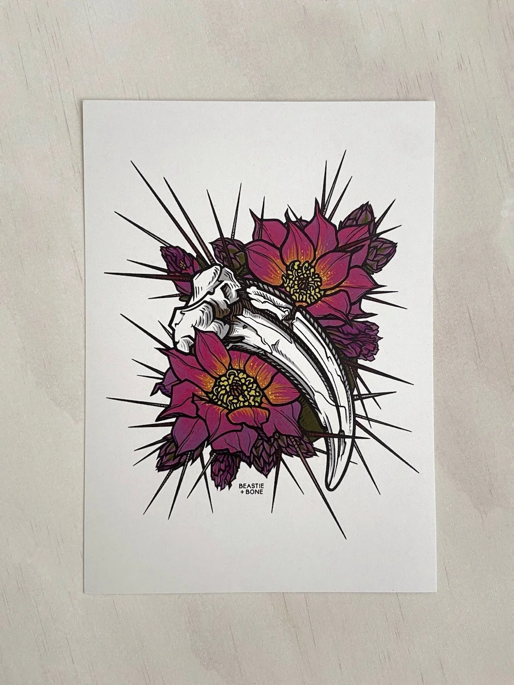 Desert Daggers 5"x7" Recycled Paper Print
