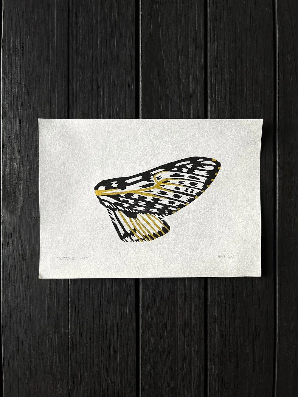 Flutter Limited Edition Mulberry Linocut Tinyprint Product.jpg