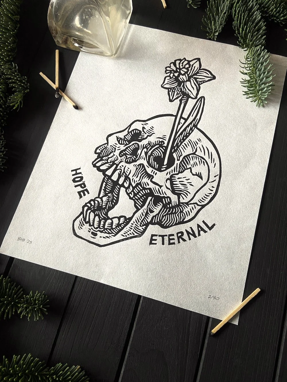 Hope Eternal Linocut 2025 Flatlay Angled Web.jpg