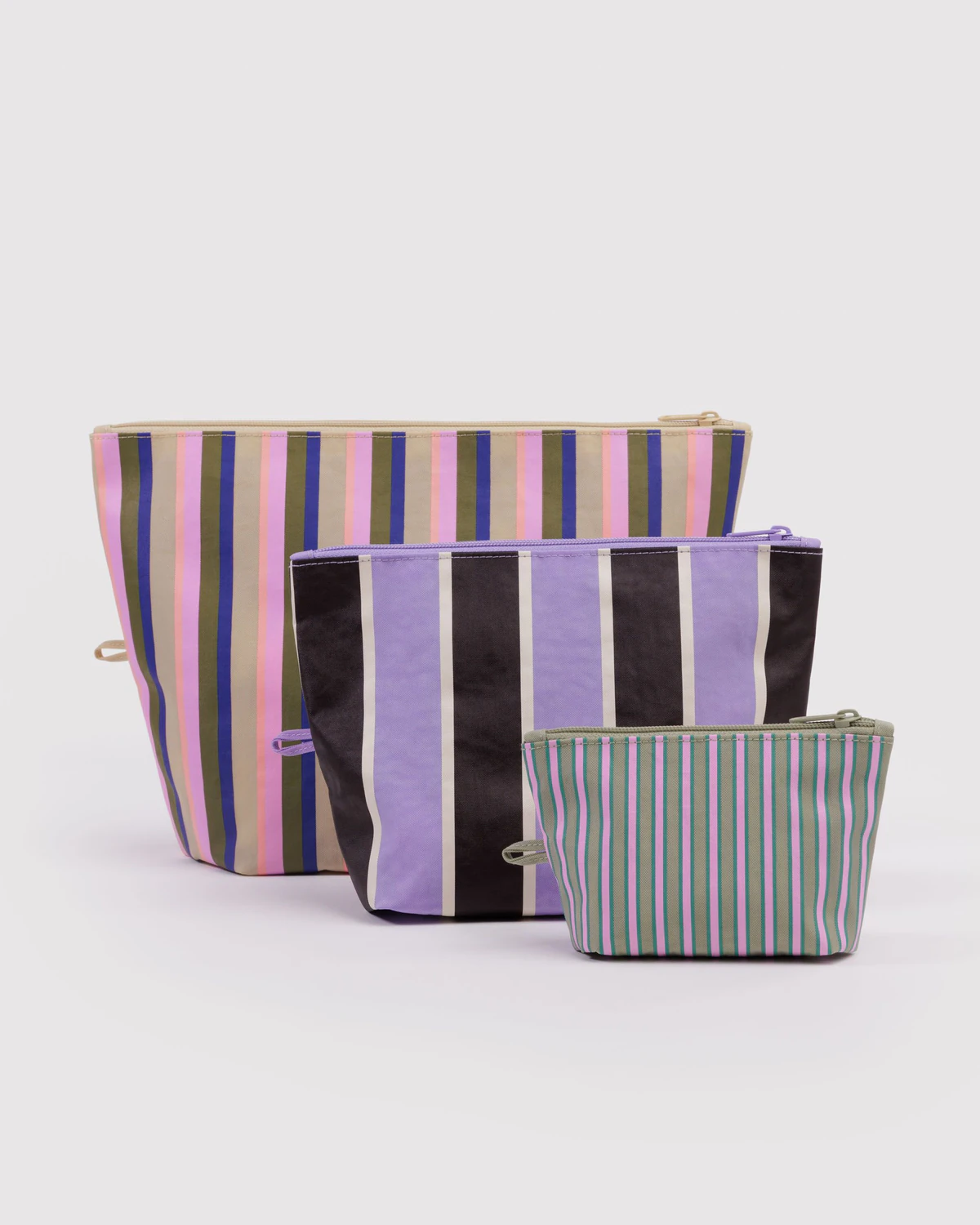 Baggu pouch set, Candy Stripe