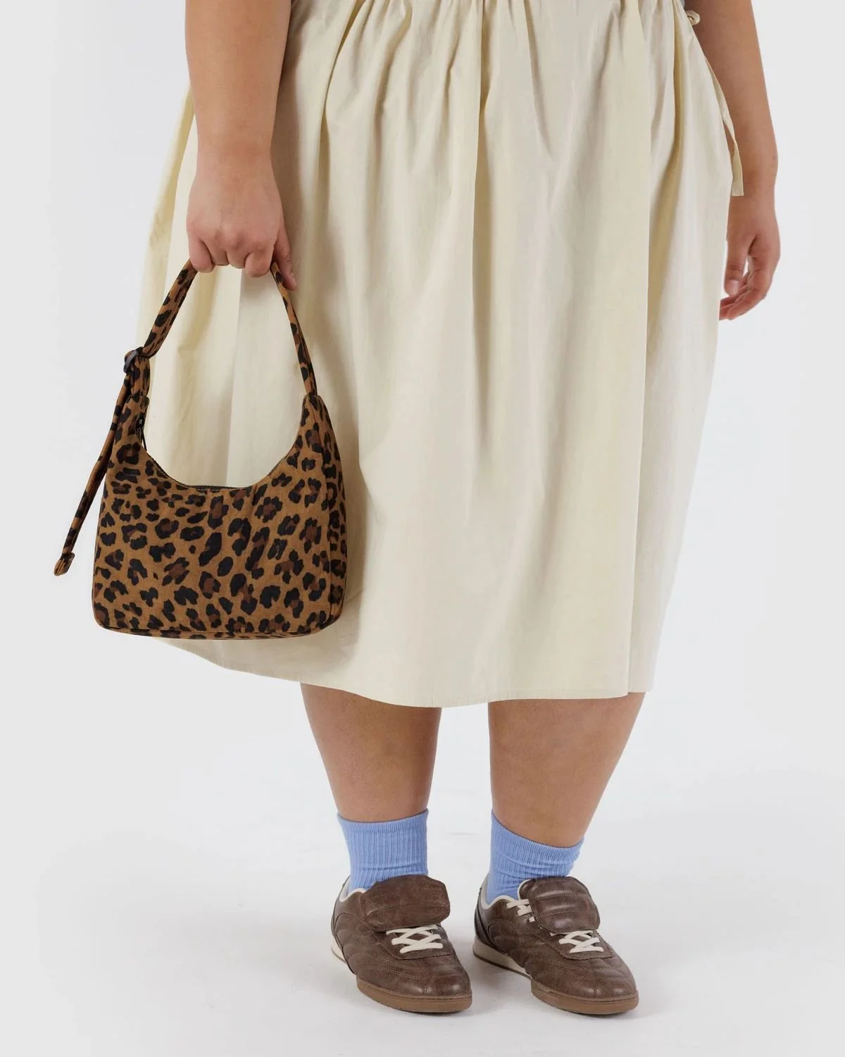Mini Nylon Shoulder Bag Leopard