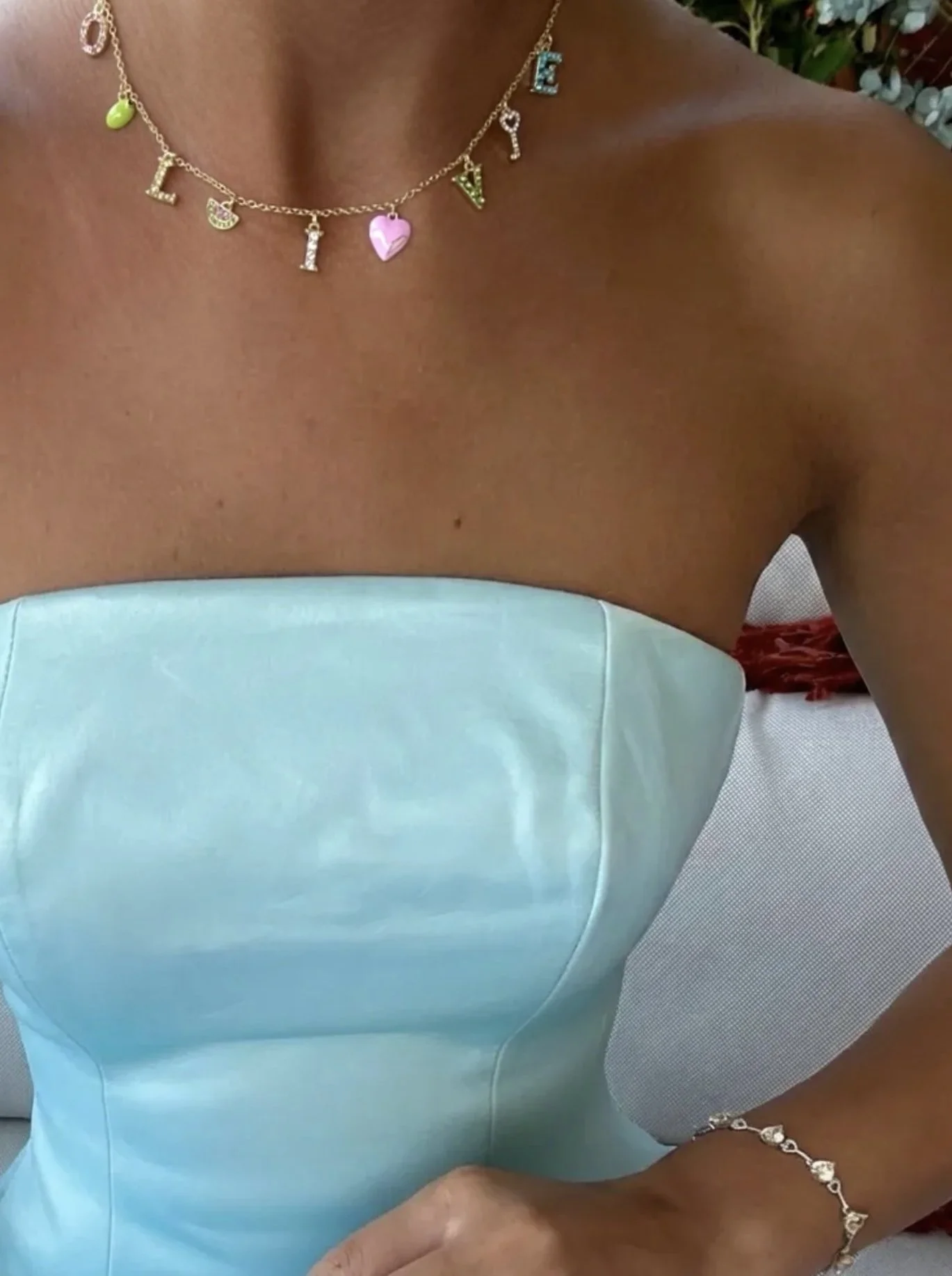 Olive Charm Necklace