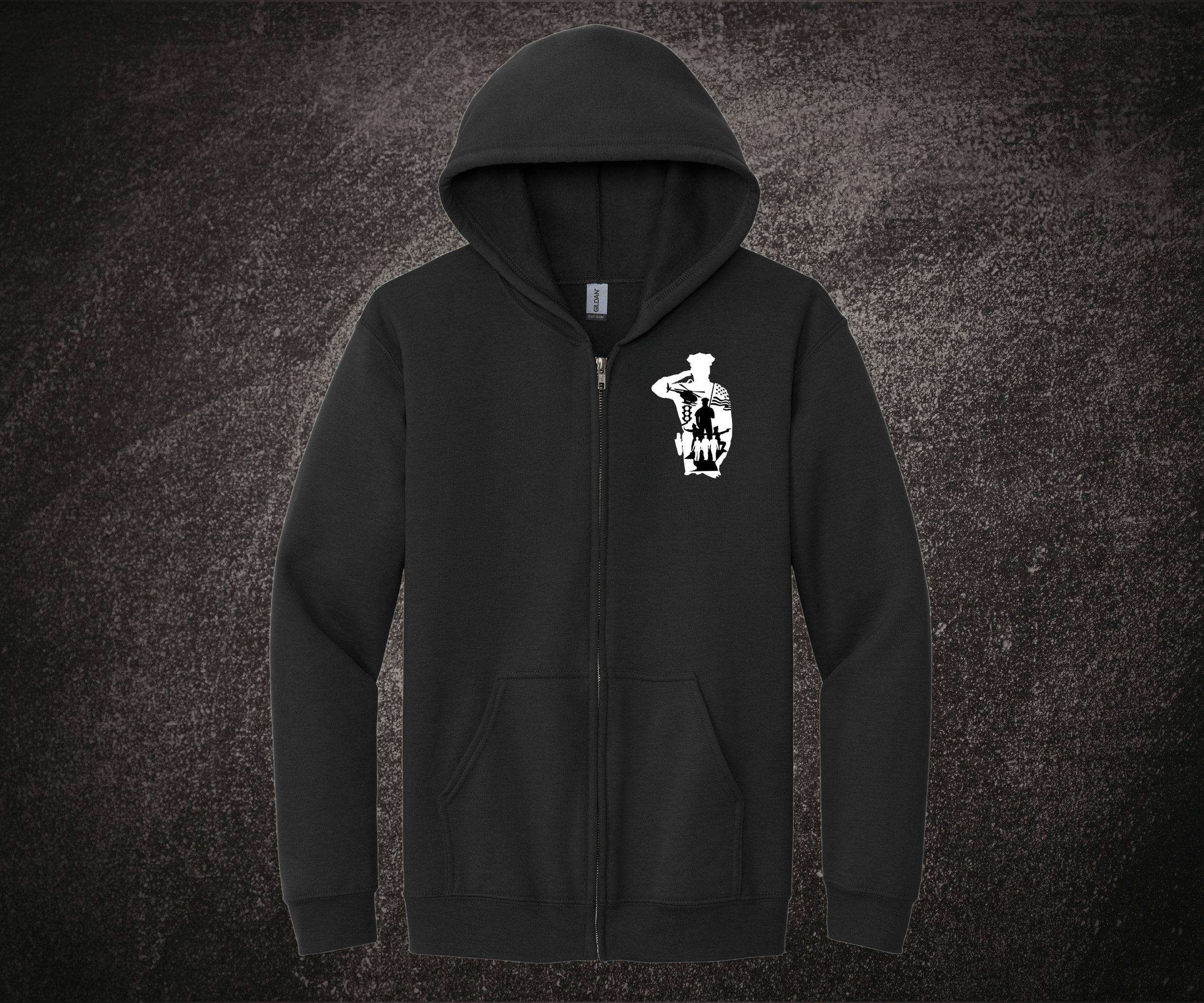 American Police Silhouette Full Zip