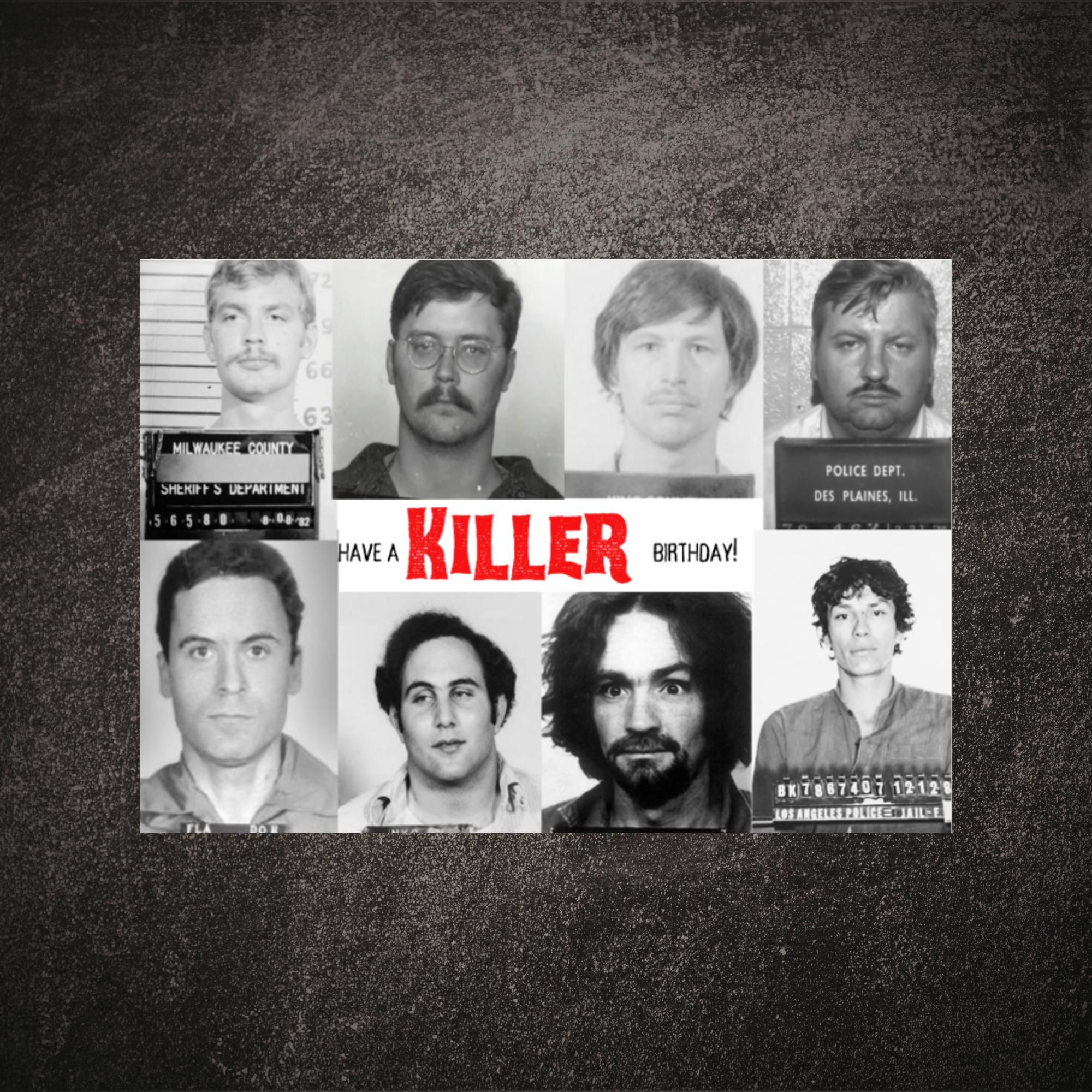 Have a Killer Birthday Photo Lineup Bithday Greeting Card