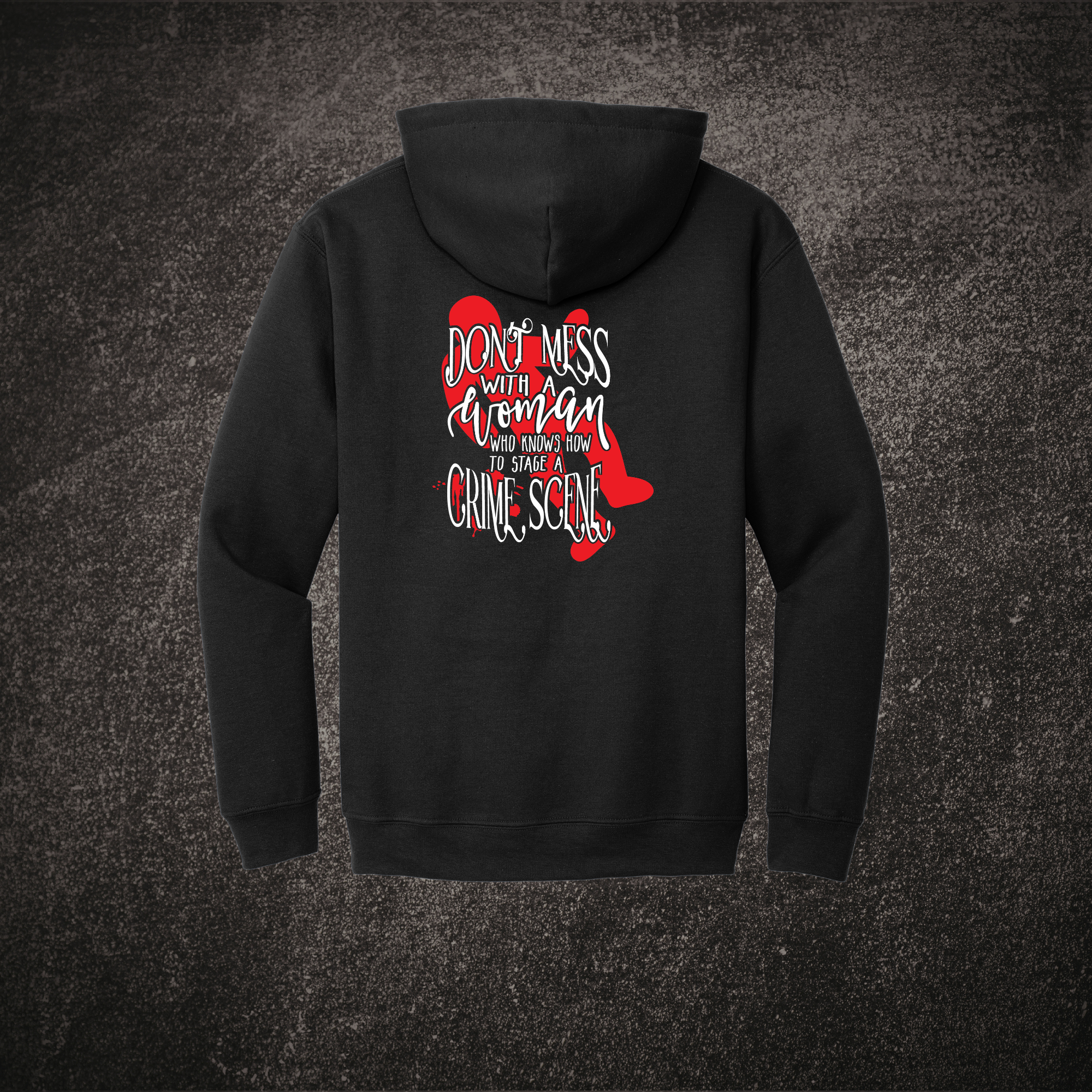 Don't Mess With a Woman Hoodie Black.png