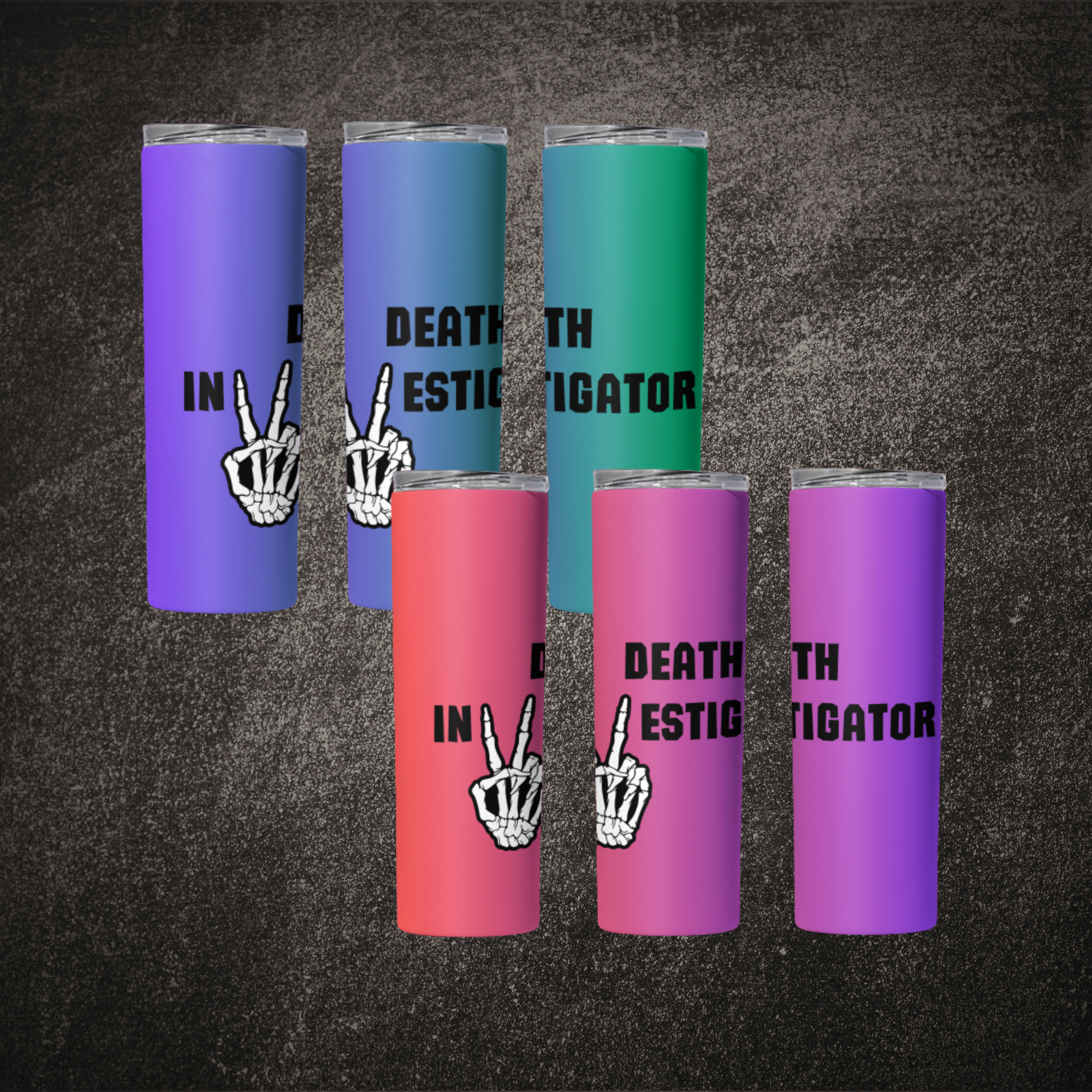 Death Investigations Skinny Tumbler