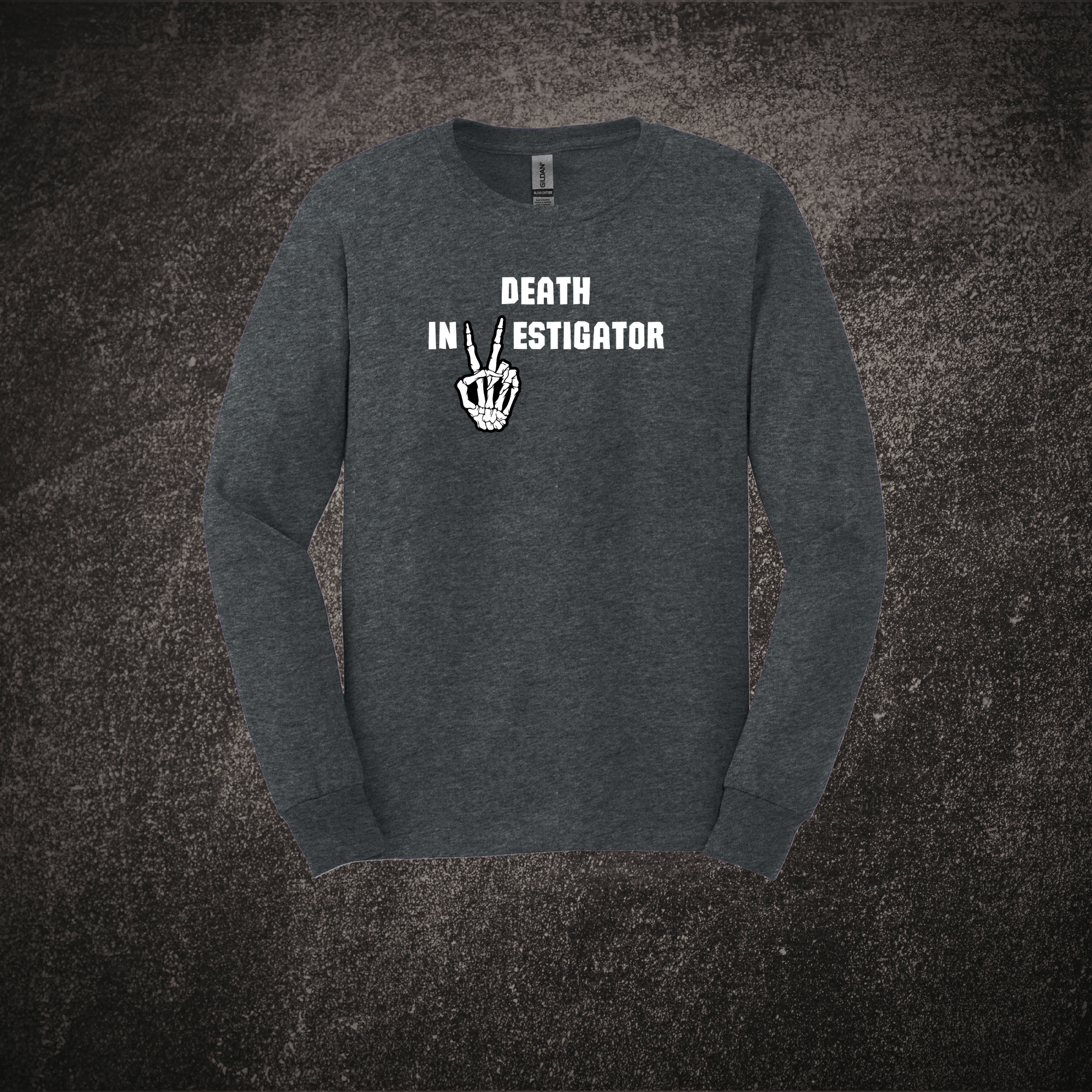 Deth Investigator LS Tee Dark Heather.png