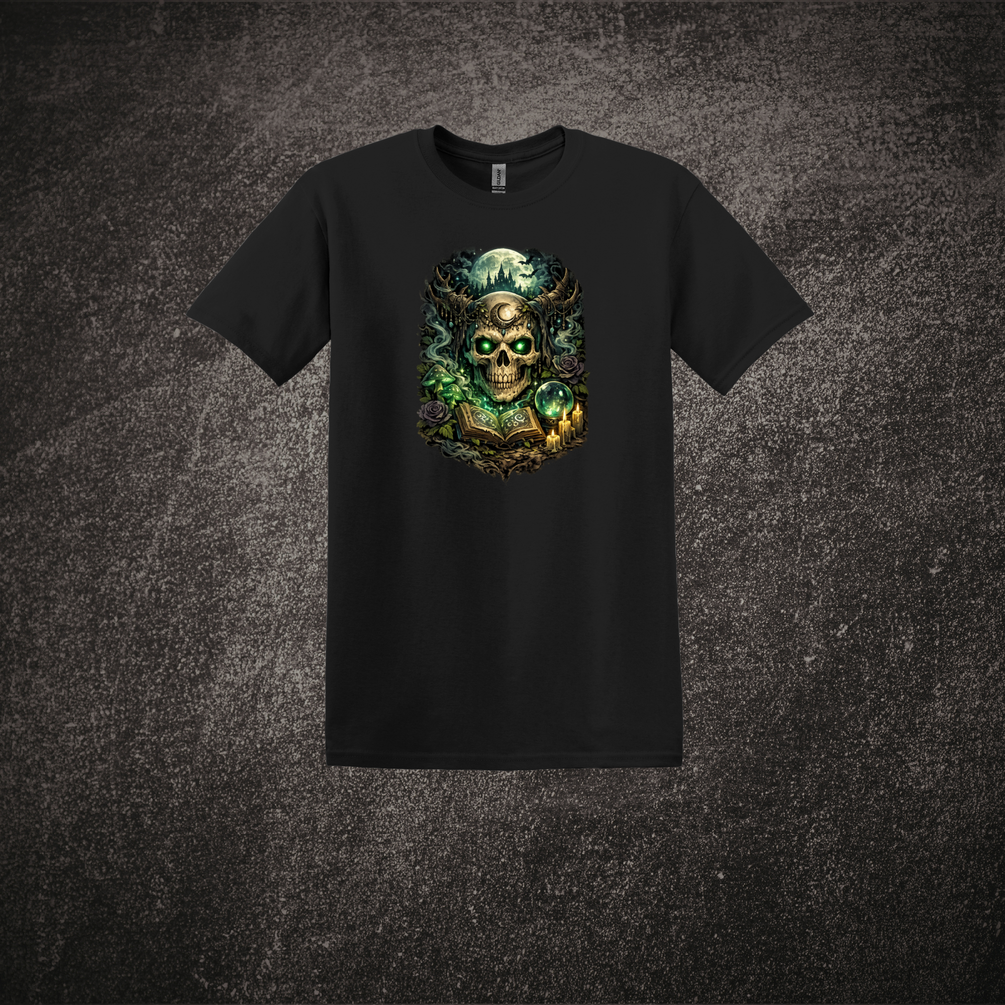 Spell Binding Skull - SS Tee Black.png