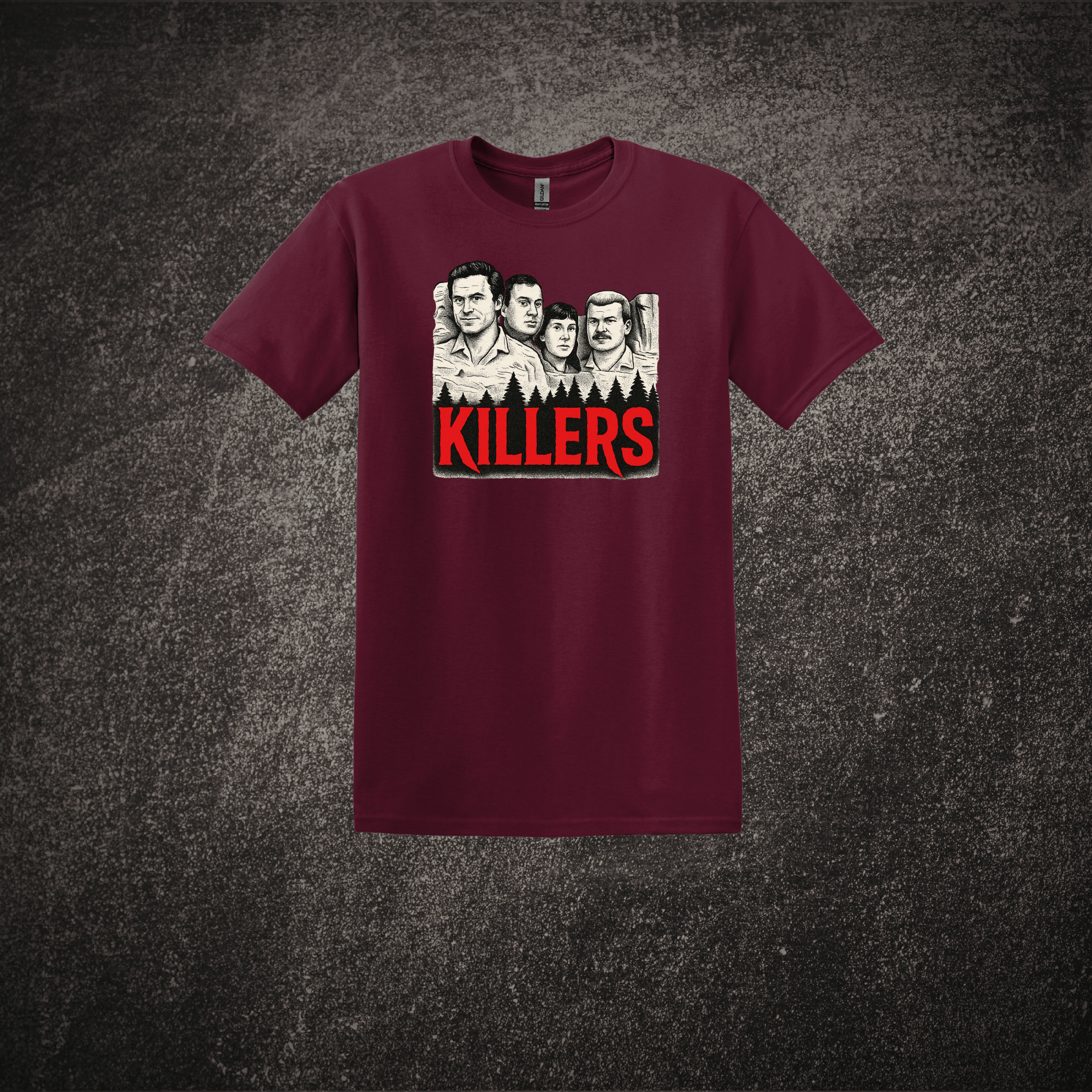Killers Mockup - SS Tee Maroon.png