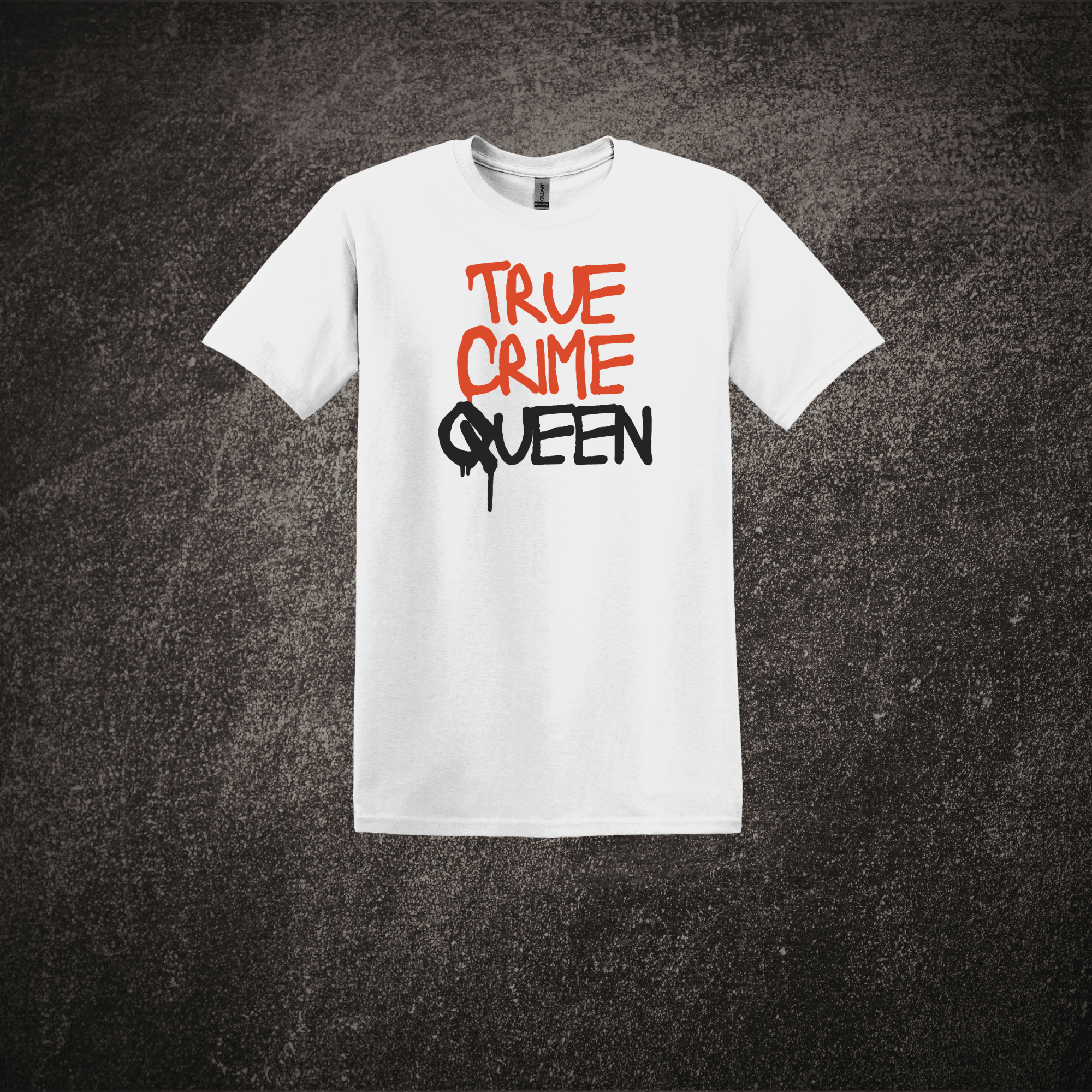 True Crime Queen SS Tee White.png