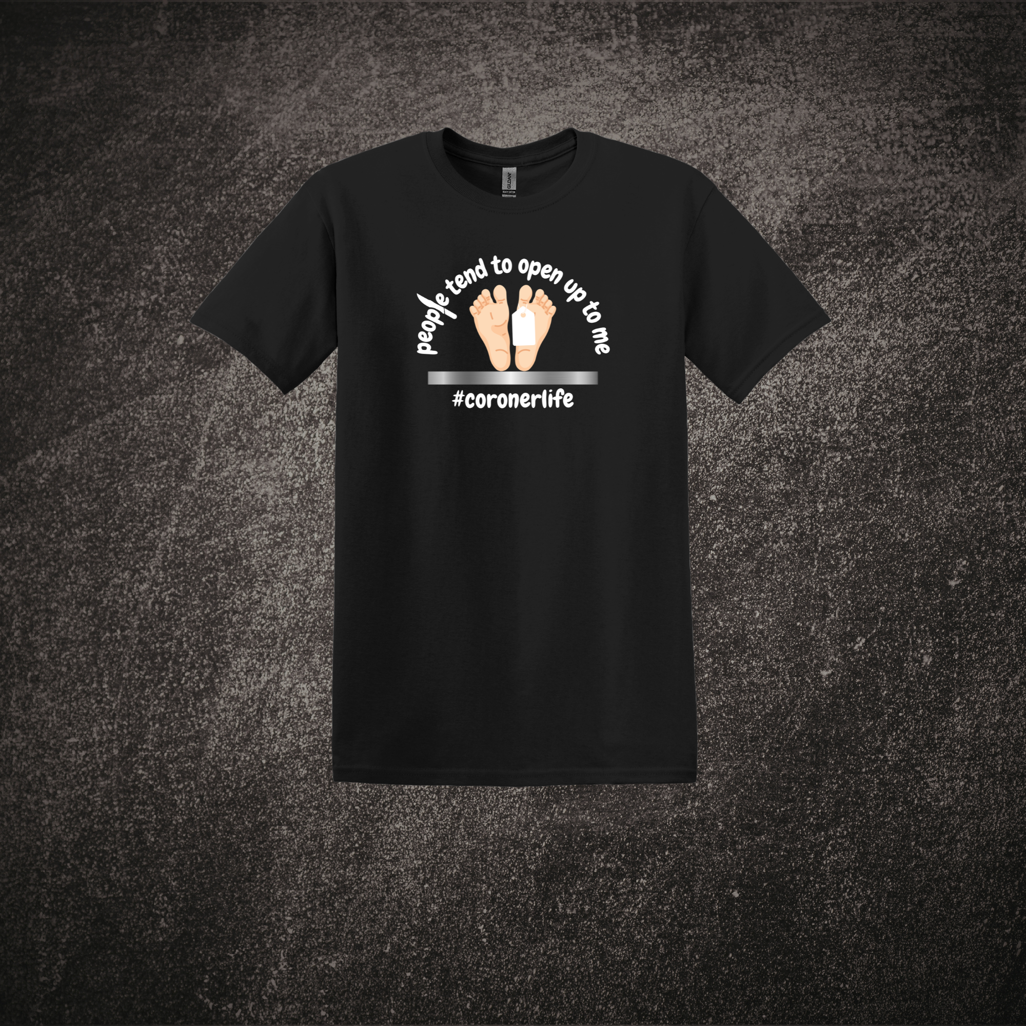 People Tend to Open Up to Me Tee Black.png