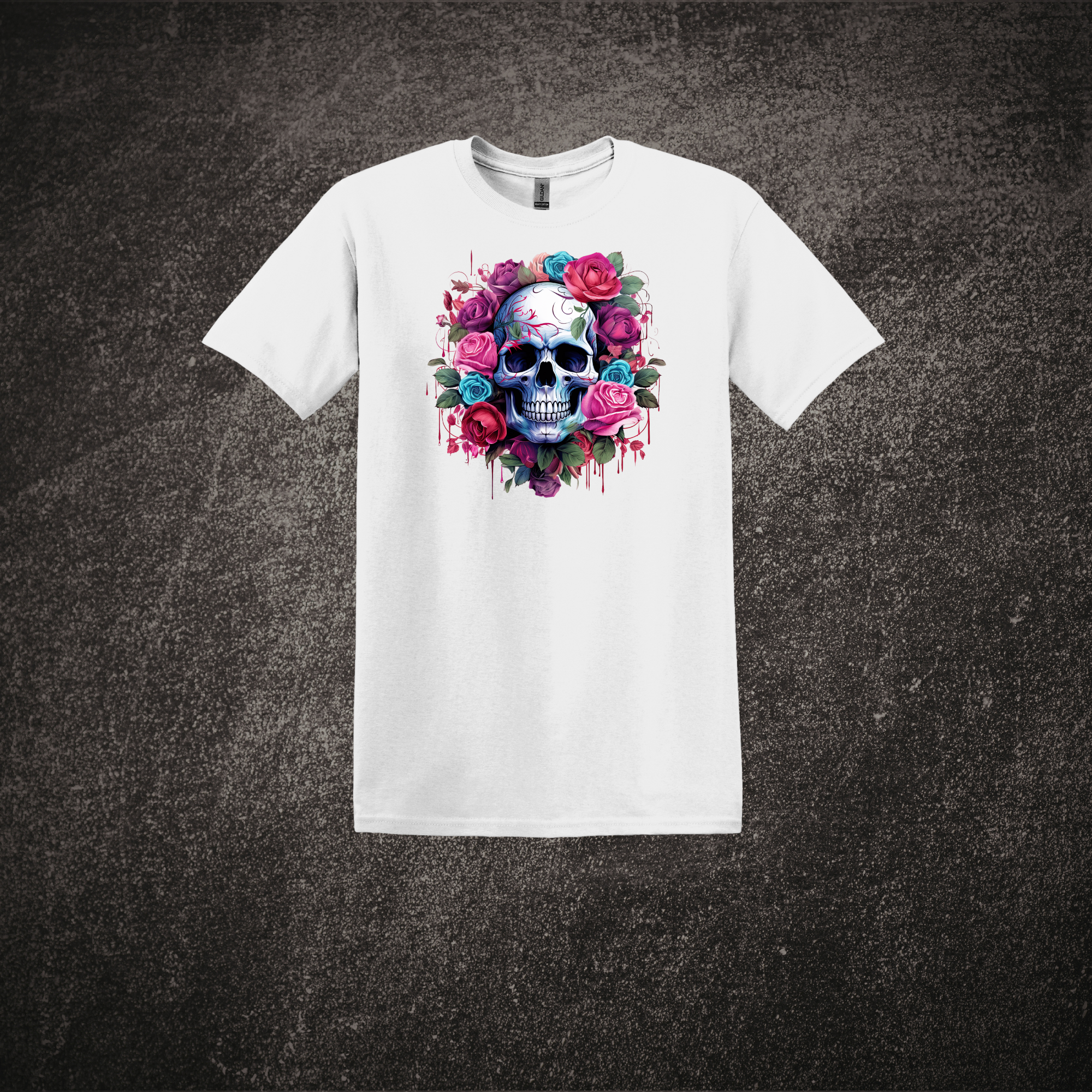 Bleeding Rose - SS Tee White.png