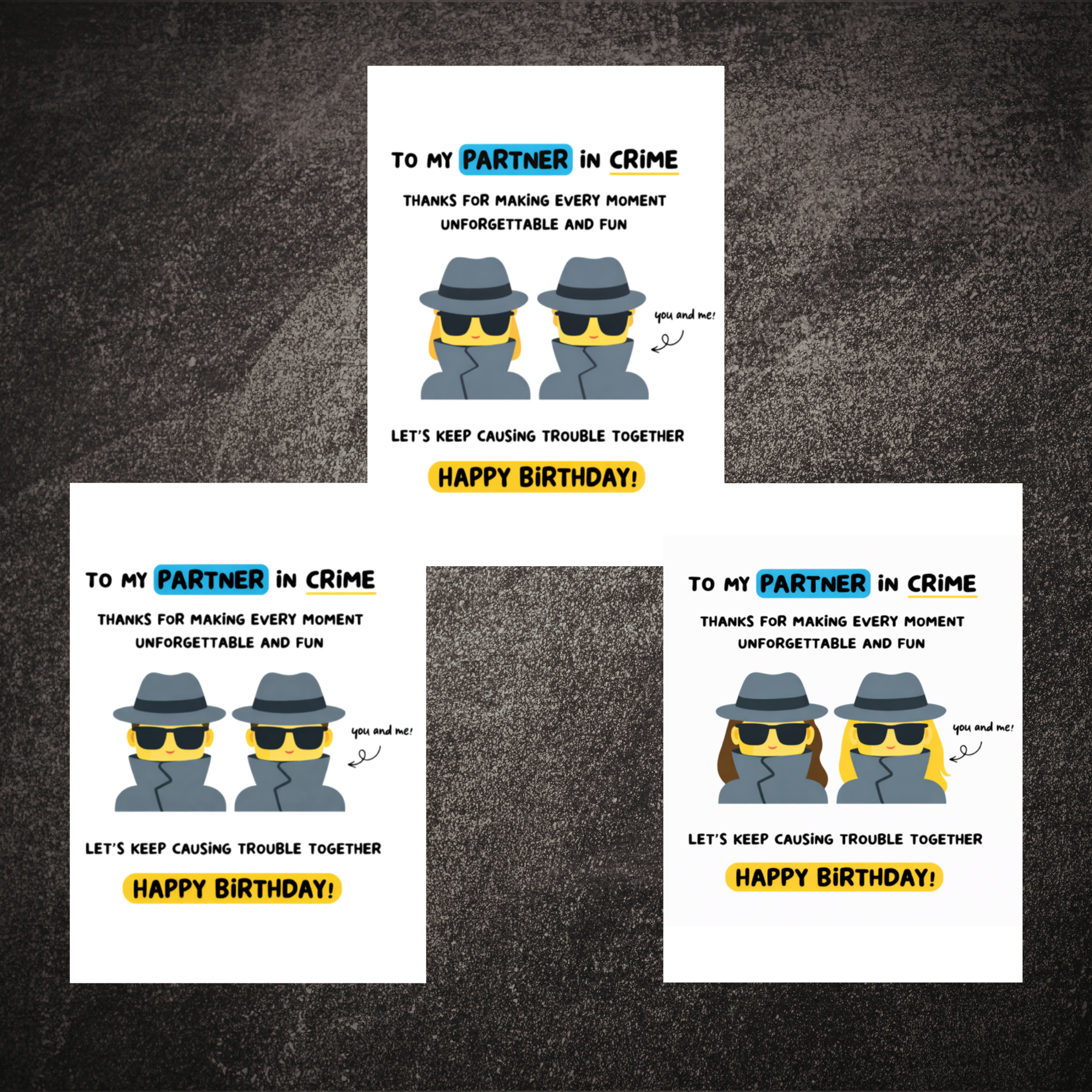 To My Partner in Crime Birthday Greeting Primary Photo.png