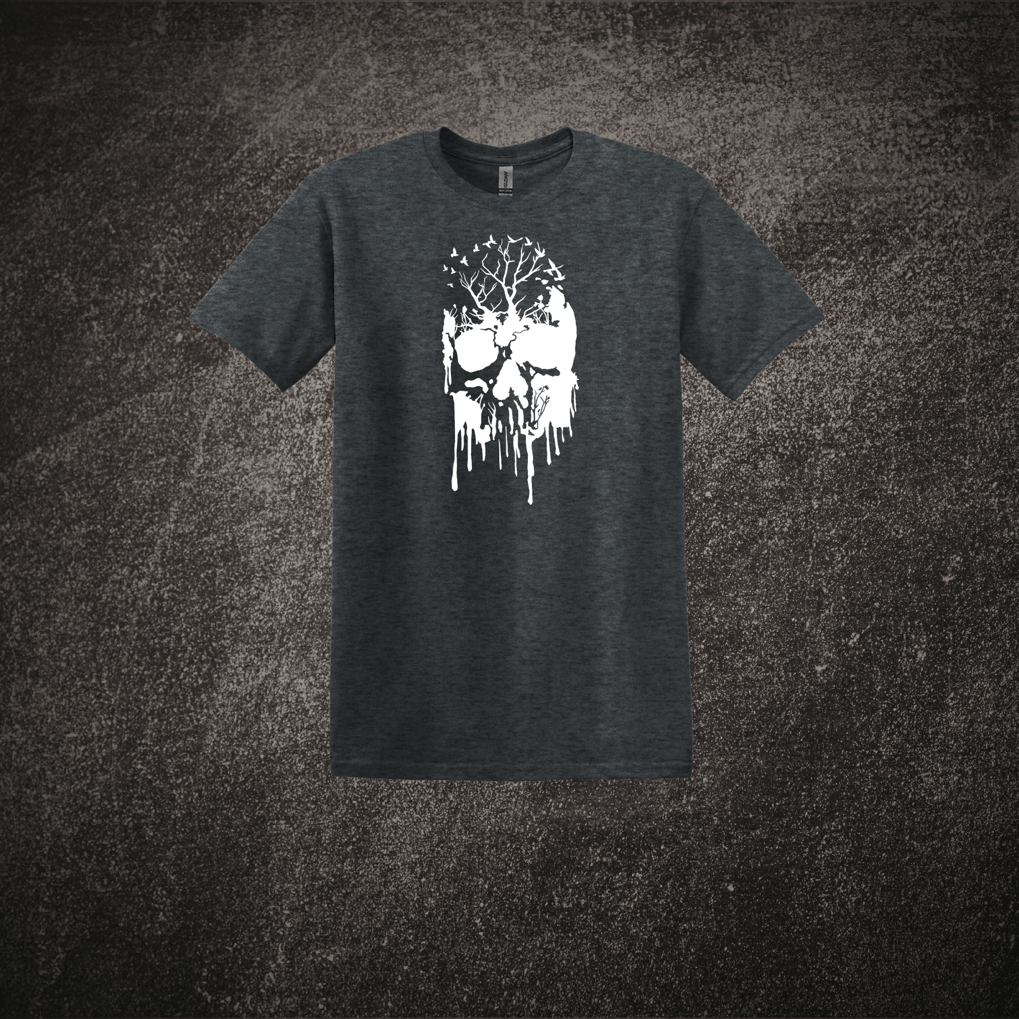 Spooky Skull Woods - SS Tee Dark Heather.png