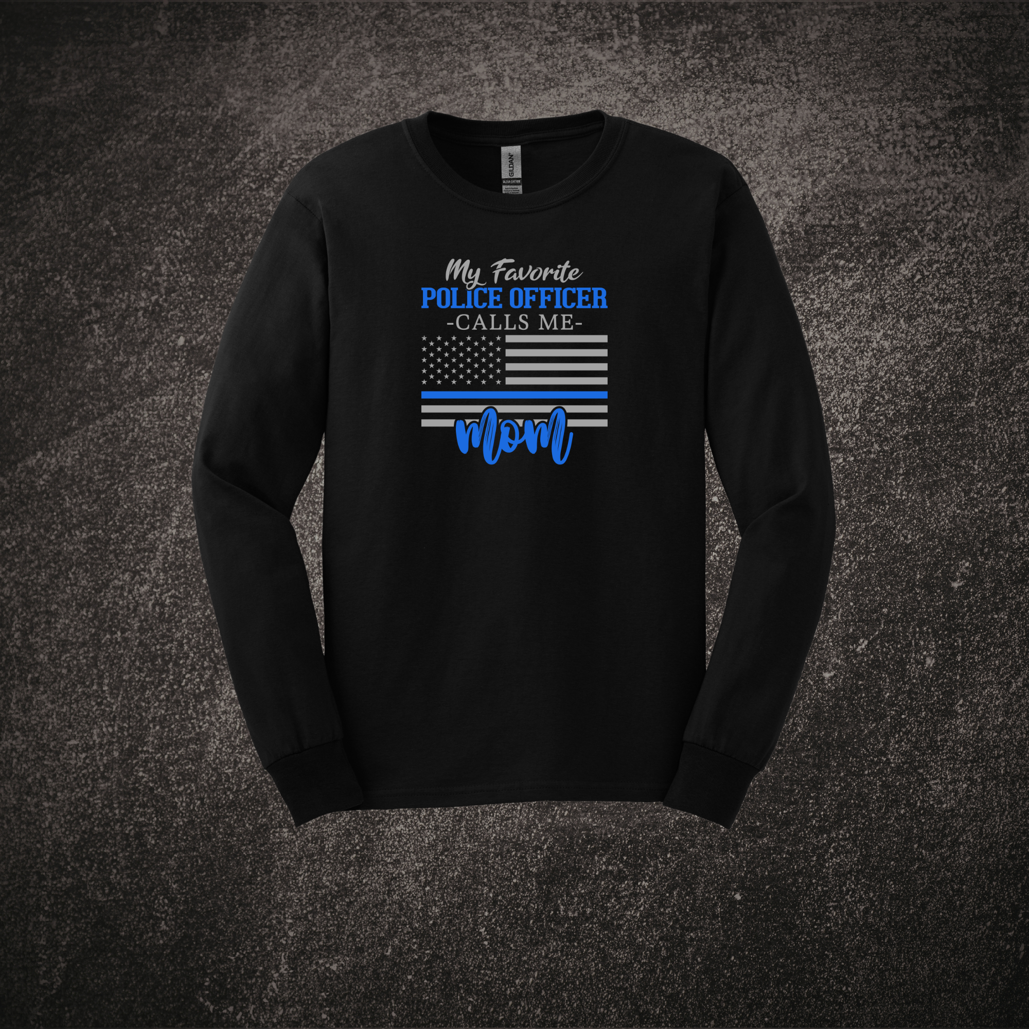 My Favorite Police Officer - LS Tee Black.png