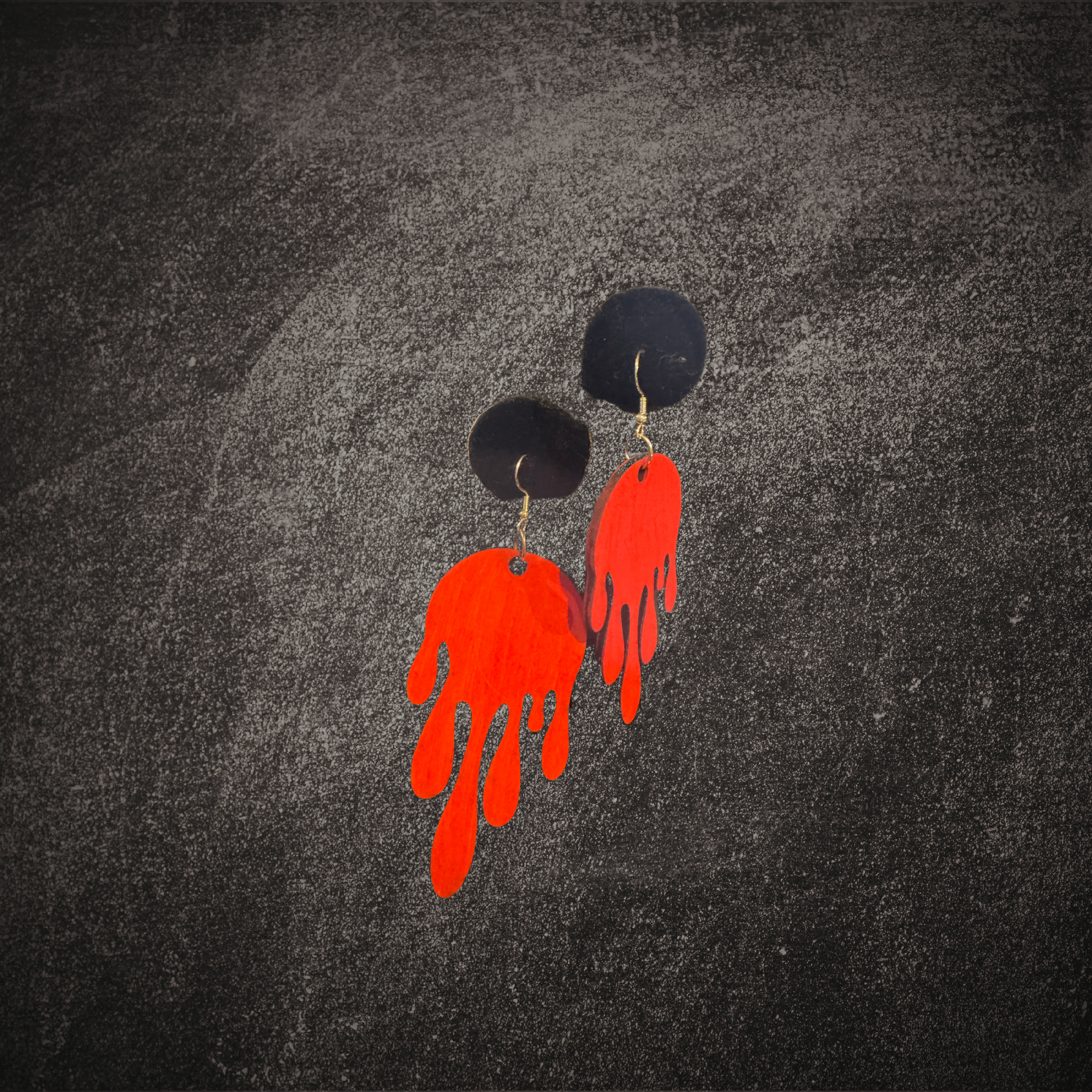 Wooden Bloody Dangle Earrings - 3in.png